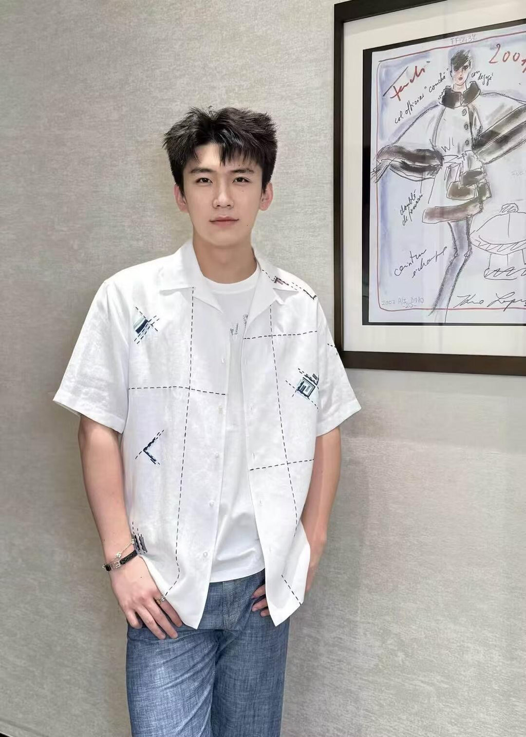 2026 New Model FF Embroidered Short-Sleeved Shirt (AA620-A90)