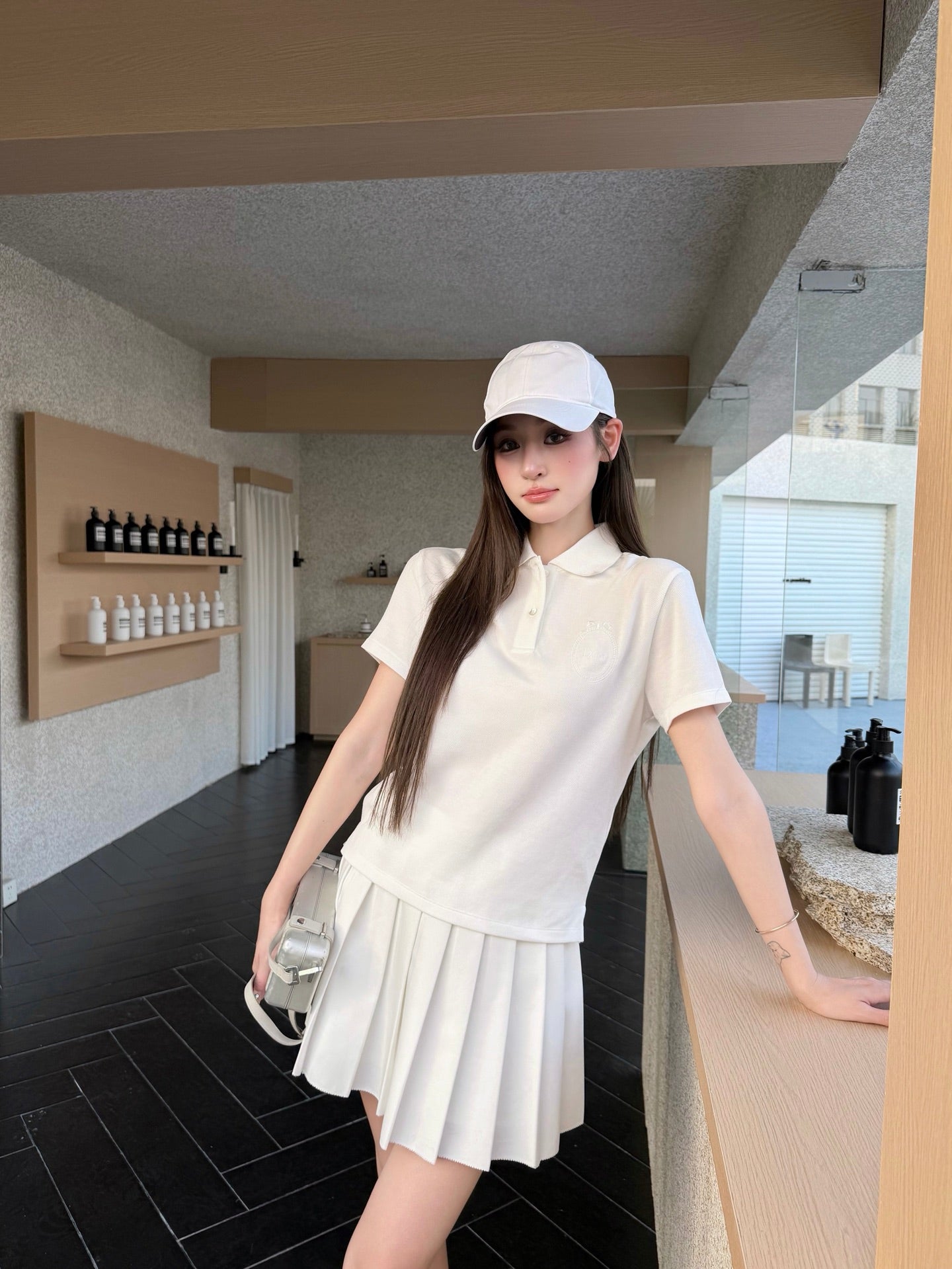 2026 Women's CD Badge Embroidered Polo Shirt (FF759)