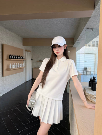 2026 Women's CD Badge Embroidered Polo Shirt (FF759)
