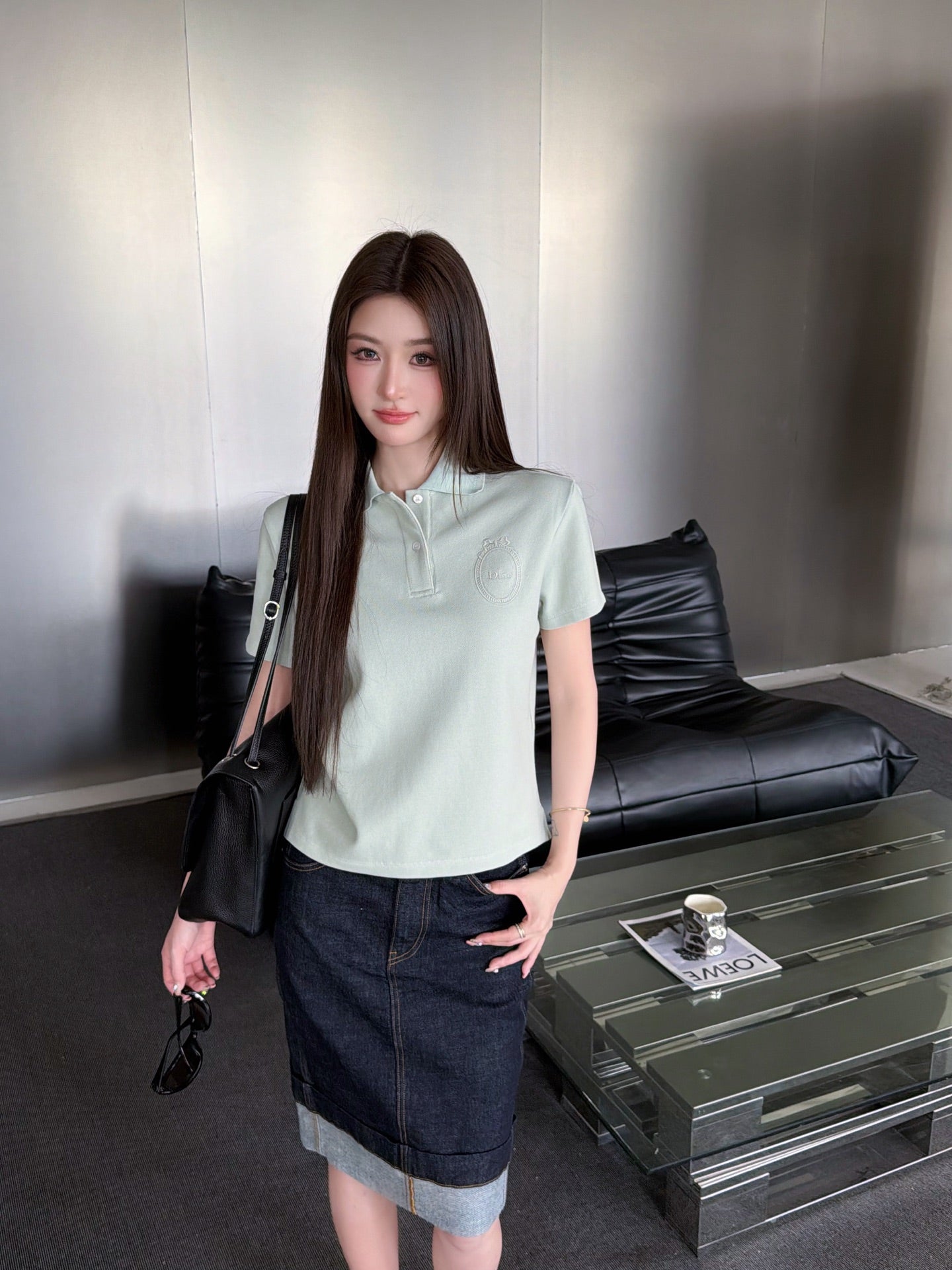 2026 Women's CD Badge Embroidered Polo Shirt (FF759)