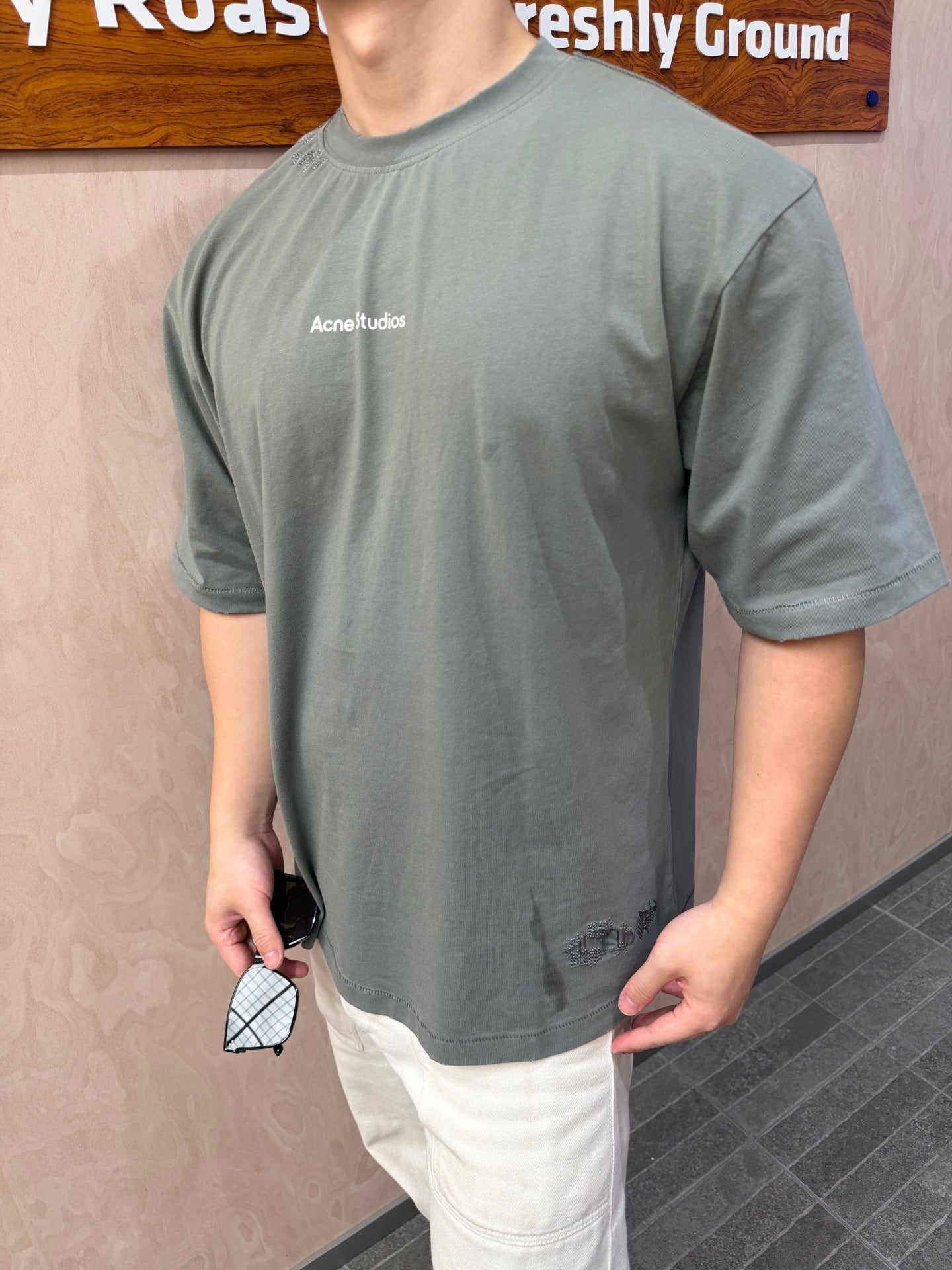2026 New Model Acn Stencil Weathered Logo Short Sleeve (CC998-A45)