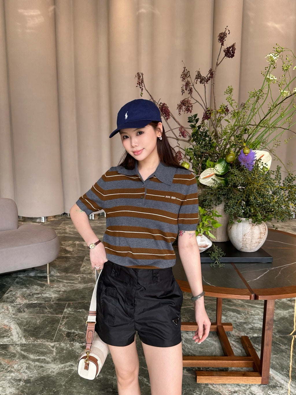 2026 Women's Triangle Brand Nylon Shorts (EE429)