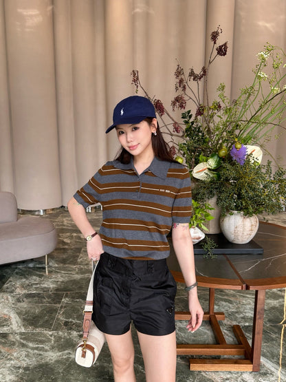 2026 Women's Triangle Brand Nylon Shorts (EE429)