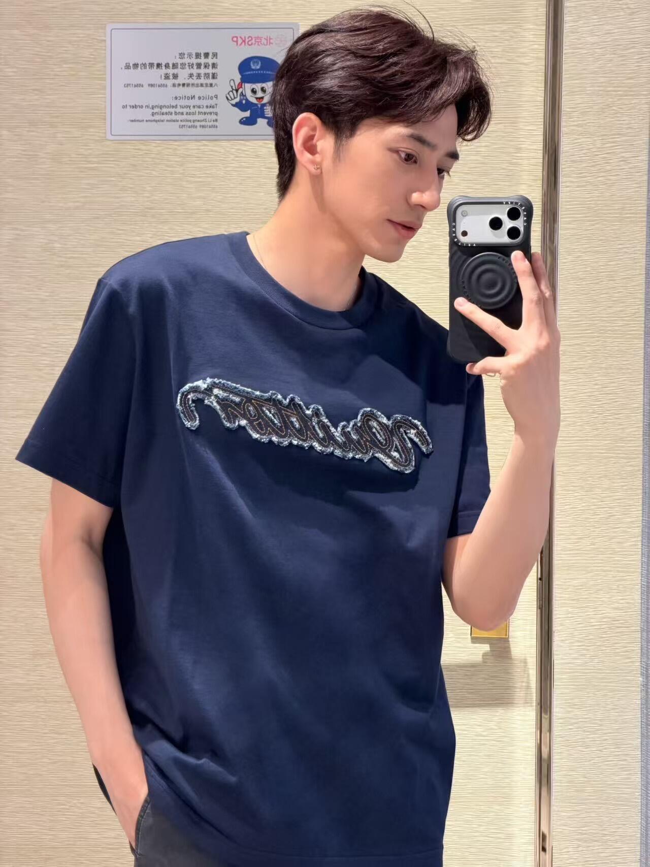 2026 New Model LY Logo Denim Short Sleeve (BB889-A20)