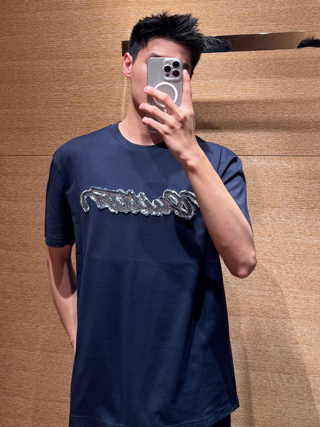 2026 New Model LY Logo Denim Short Sleeve (BB889-A20)