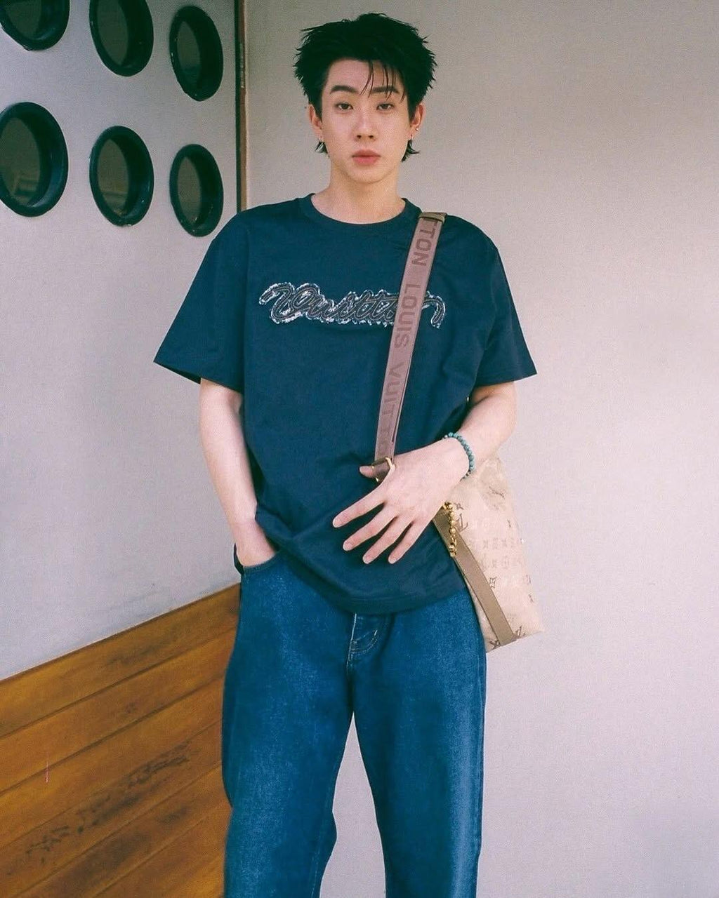 2026 New Model LY Logo Denim Short Sleeve (BB889-A20)