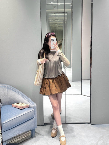 2026 Women's MM Logo Checkered Short Dress (FF768)