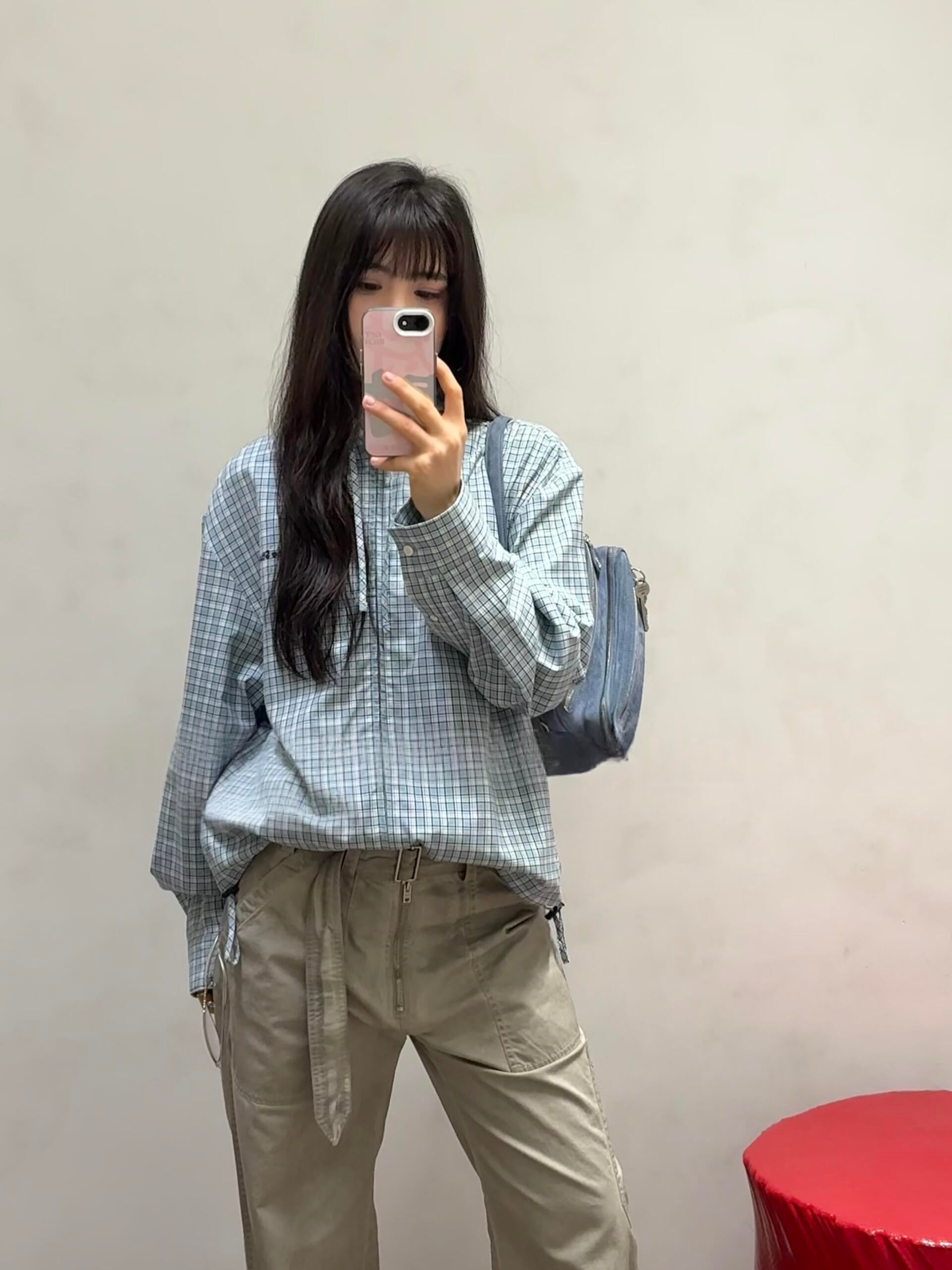 2026 Women's Acn Embroidered Checkered Hooded Jacket (FF762)