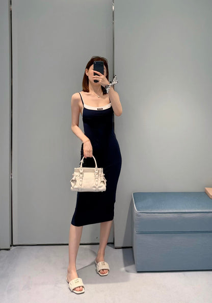 2026 Women's MM Color-Contrasting Dress (FF779)