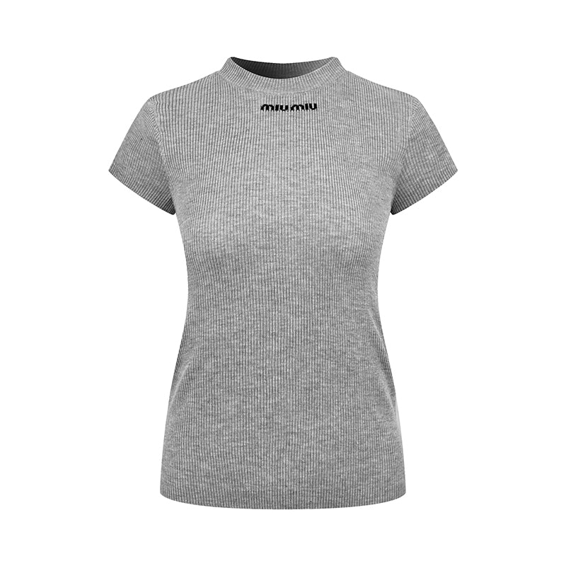 2026 Women's MM Logo Short-Sleeved Sweater (FF788)