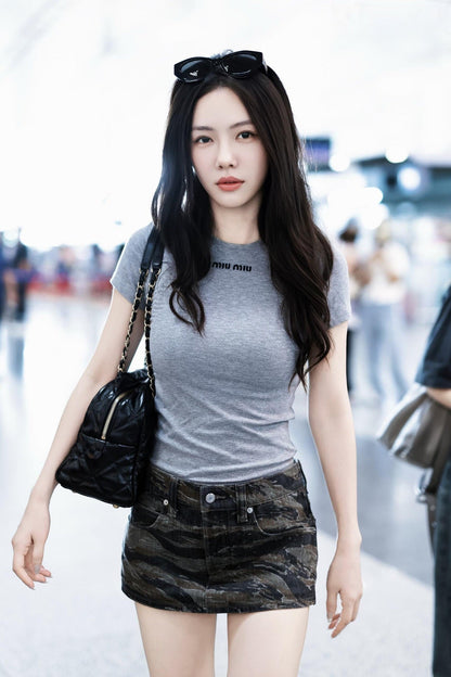 2026 Women's MM Logo Short-Sleeved Sweater (FF788)
