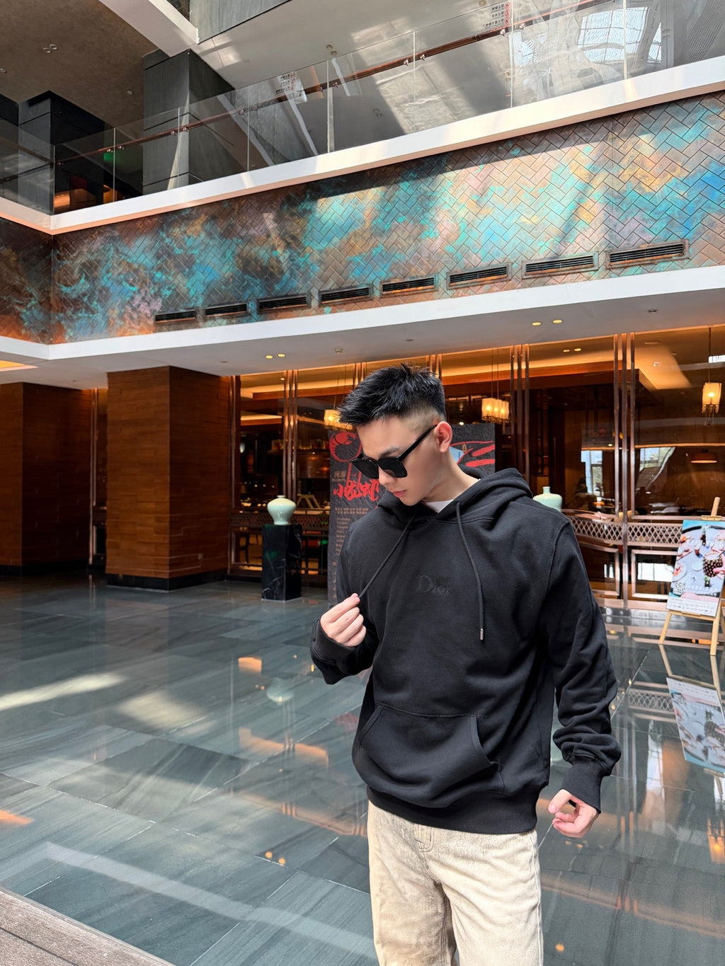 2026 New Style CD Embroidered Hooded Sweatshirt (BB879-B10)