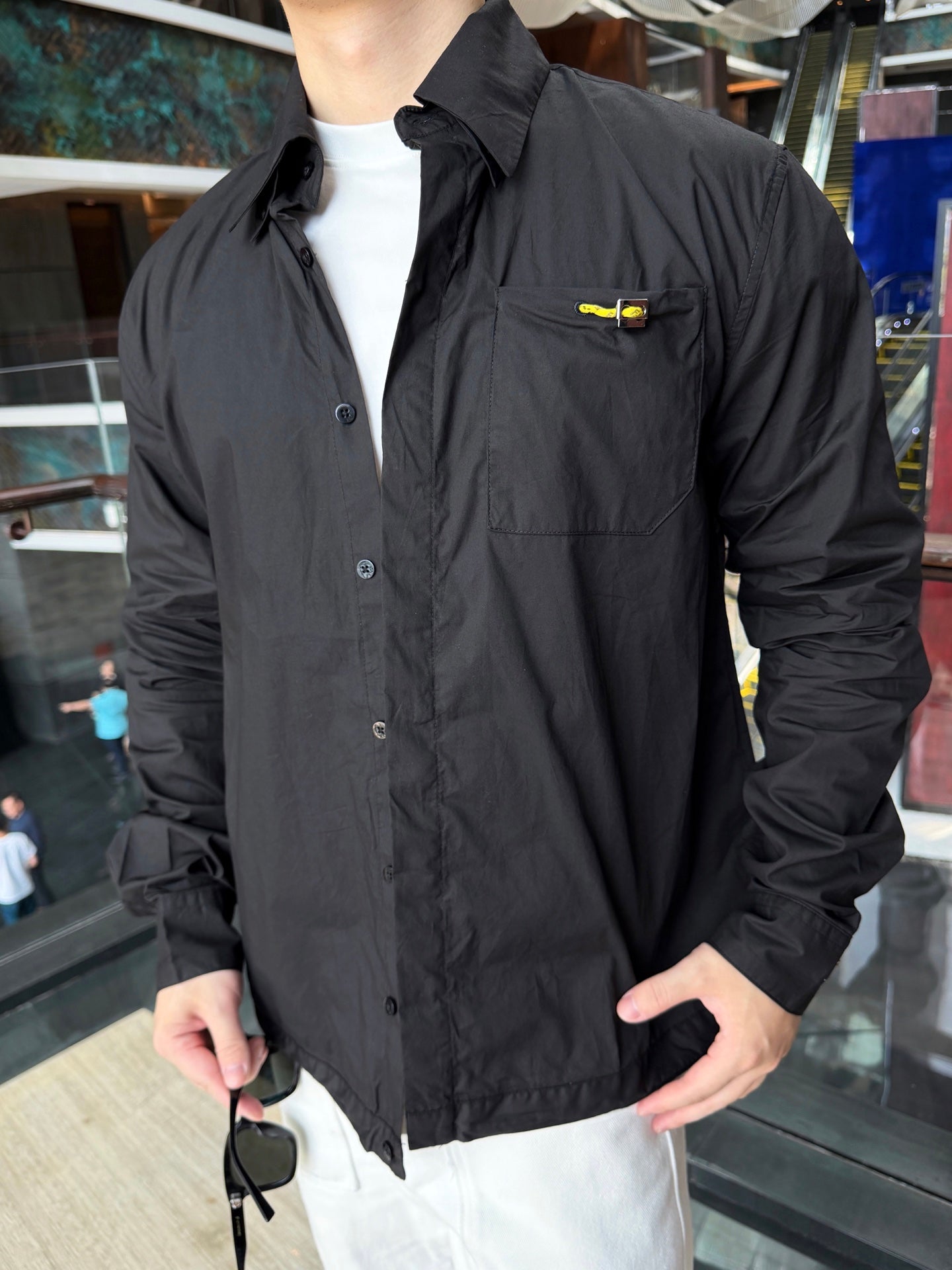 2026 New FF Ribbon Pocket Long-Sleeved Shirt (BB895-B15)