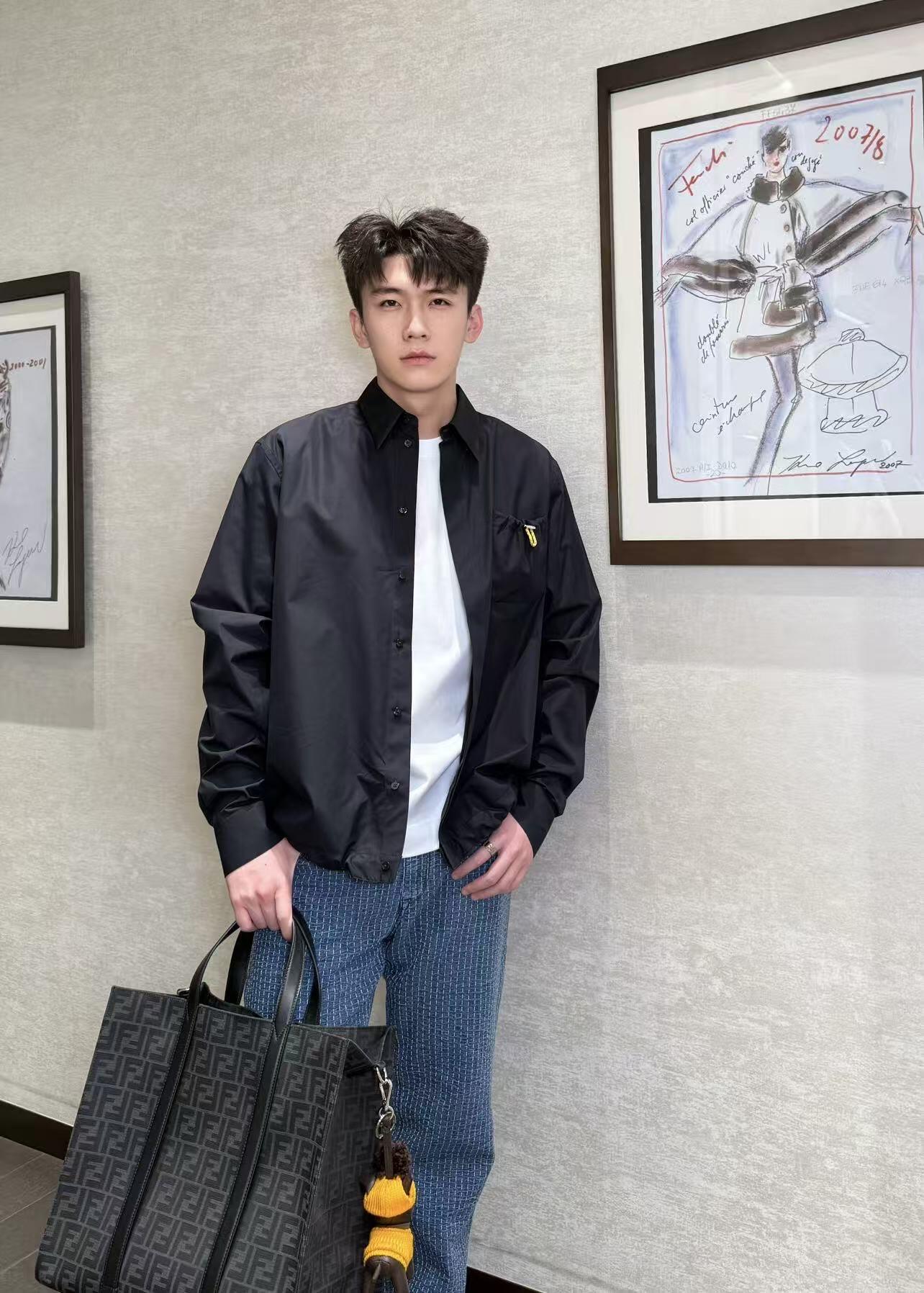 2026 New FF Ribbon Pocket Long-Sleeved Shirt (BB895-B15)