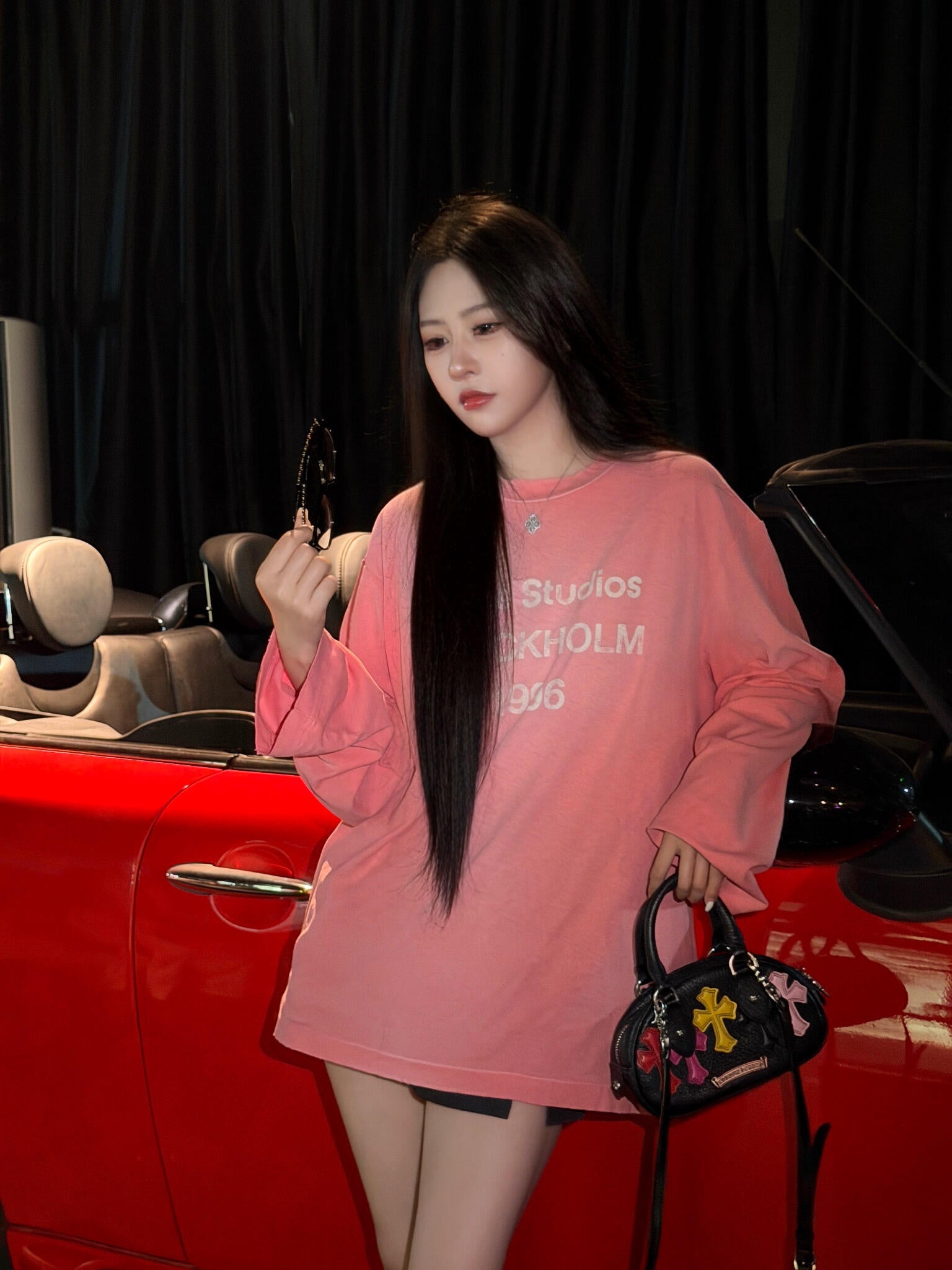 2026 Women's MM Embroidered Vintage Logo Long Sleeve (FF750)