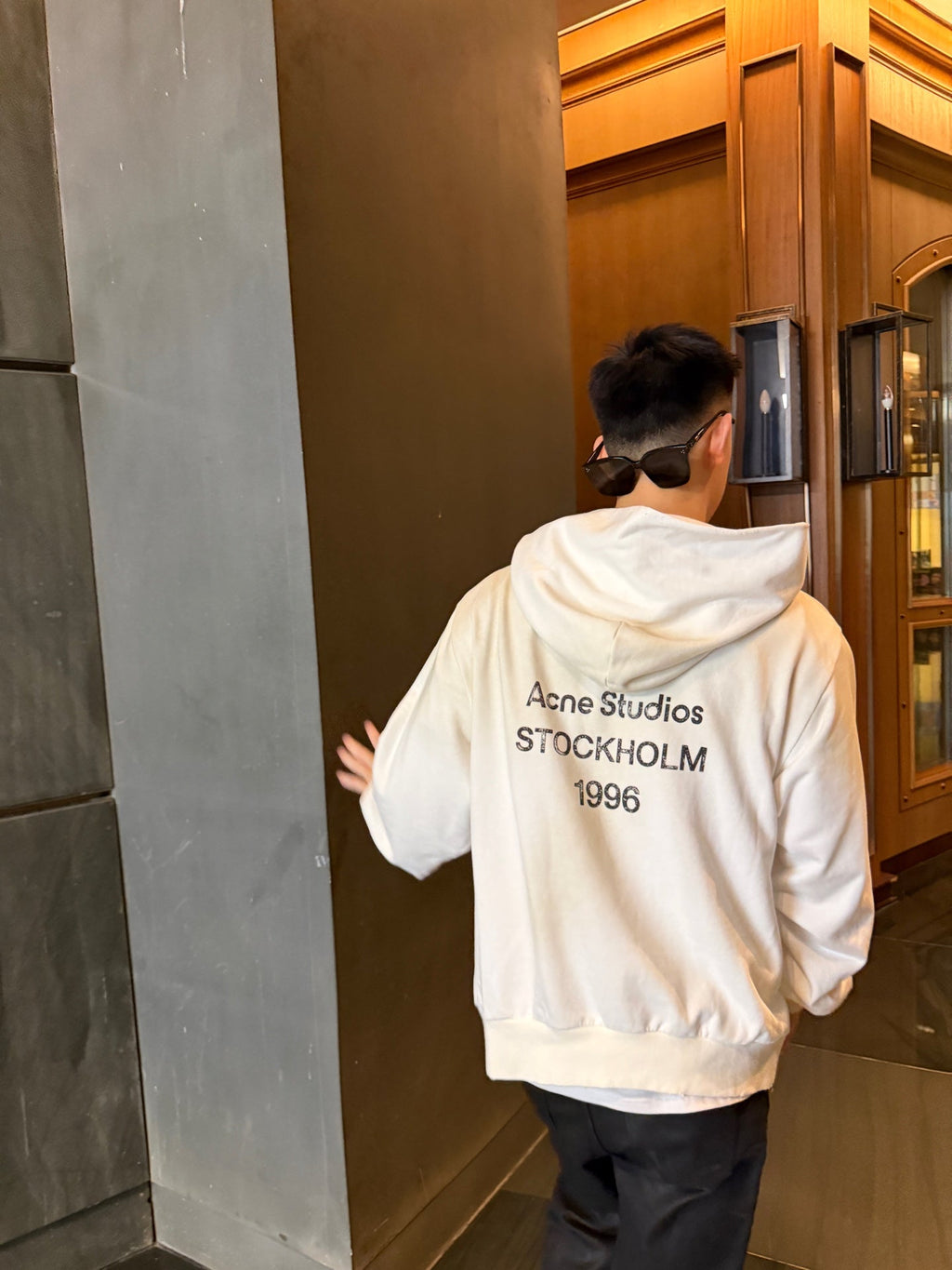 2026 New Model Acn Painted and Weathered Logo Hooded Sweatshirt (CC995-B55)