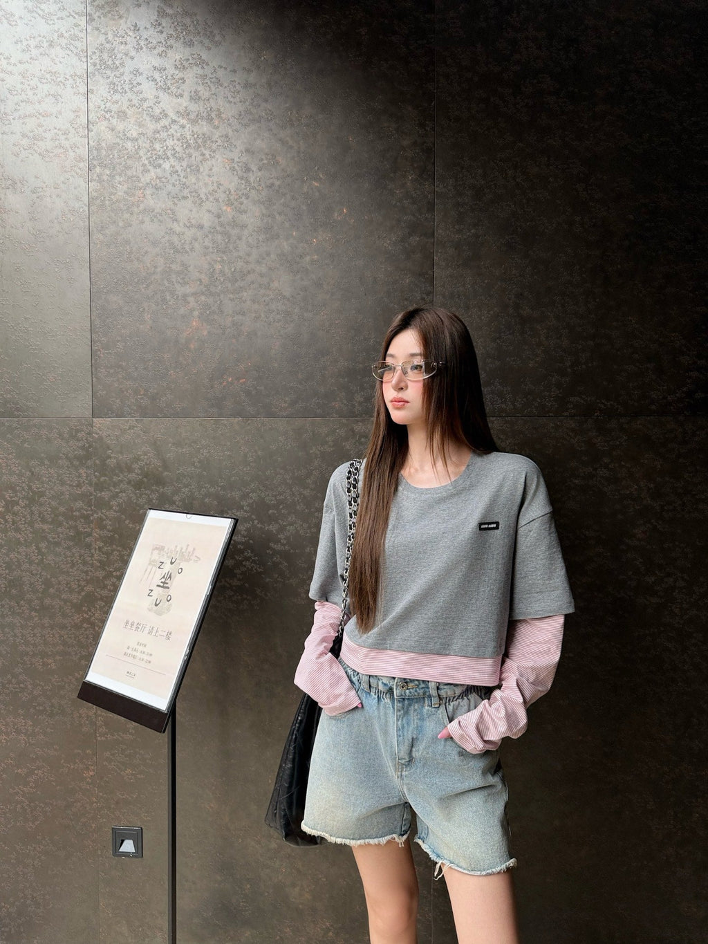 2026 Women's MM Logo Multi-color Long-Sleeved Shirt (FF803)