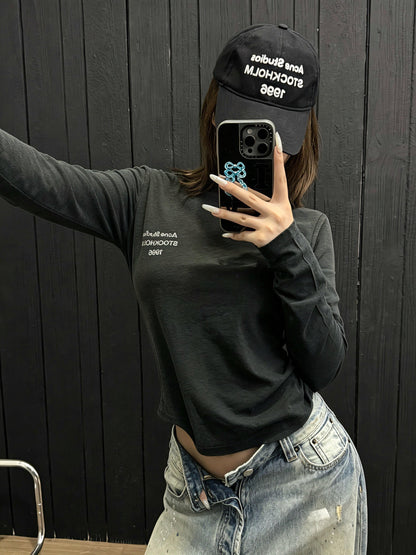 2026 Women's Acn Logo Printed Long-Sleeved (FF793)