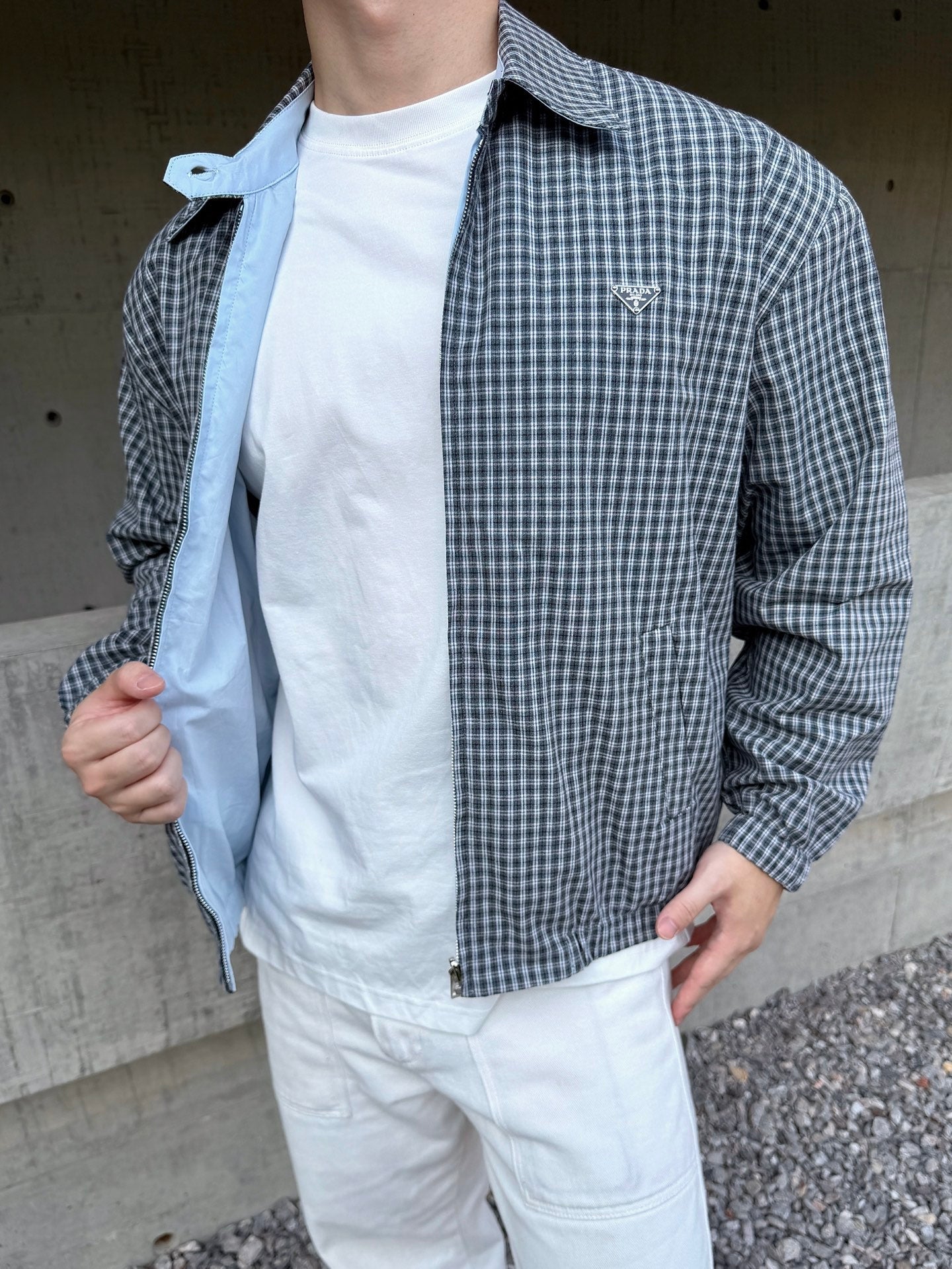 2026 New Model Triangle Brand Triangle Patterned Jacket (BB825-C05)