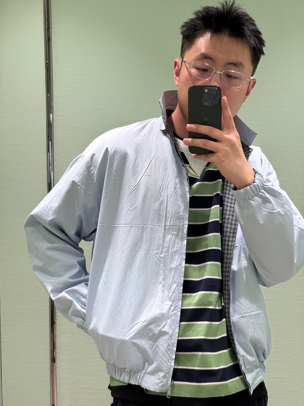 2026 New Model Triangle Brand Triangle Patterned Jacket (BB825-C05)
