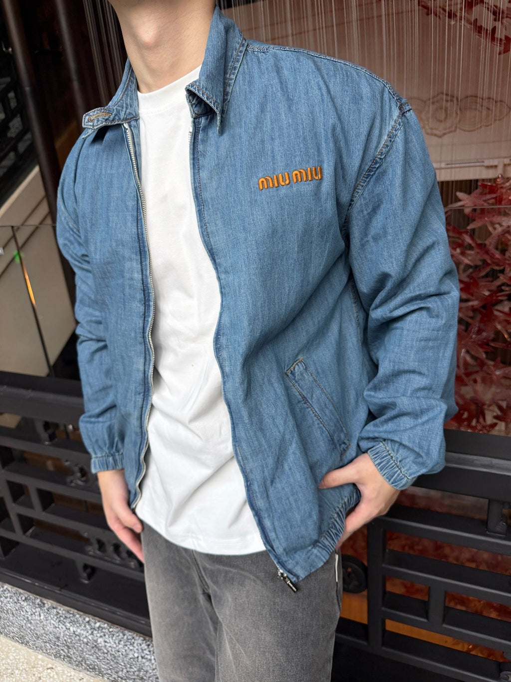 2026 New MM Embroidered Logo Denim Jacket (BB894-B65)