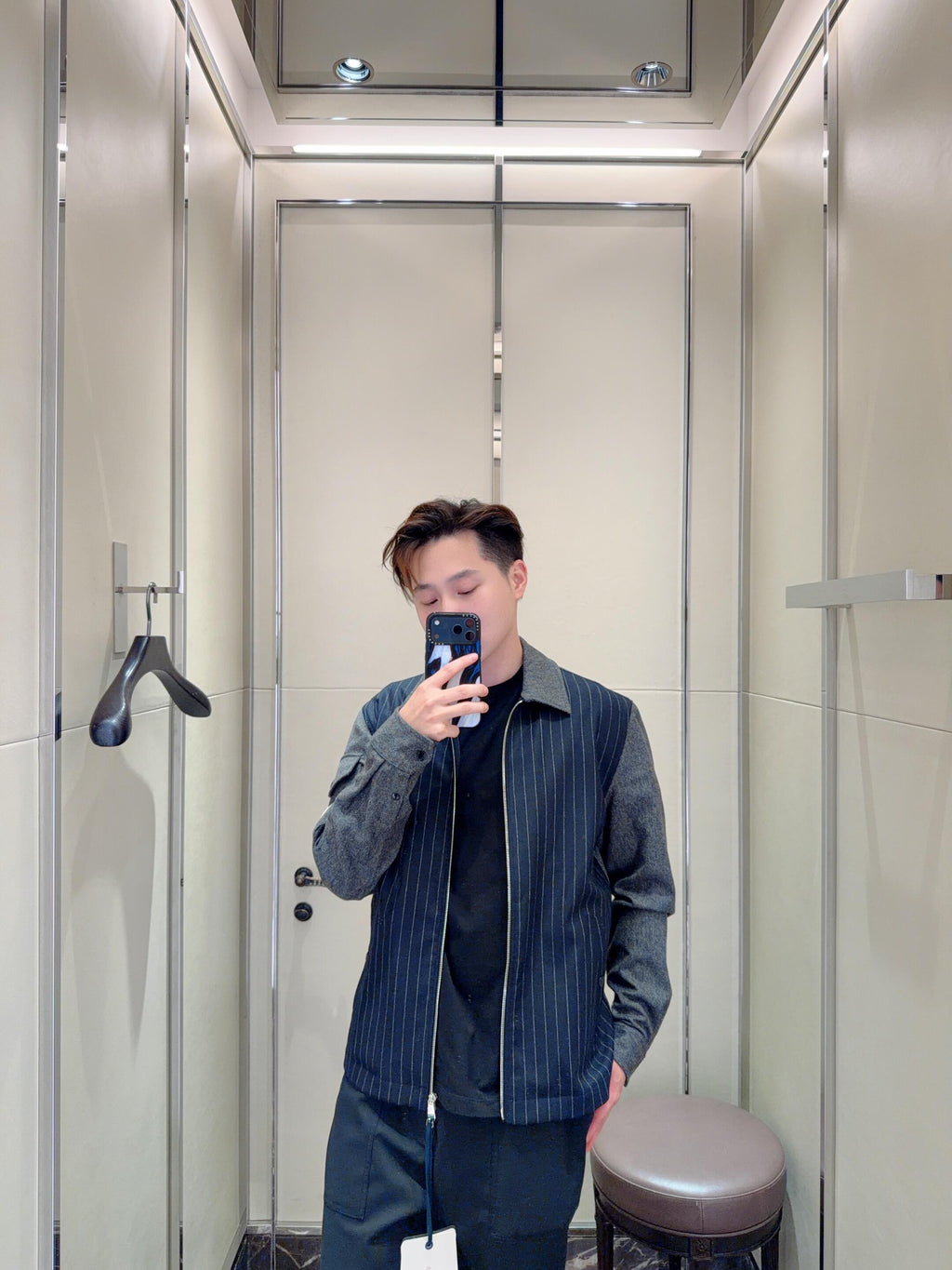 2026 New Model Mon Wool Plaid Zipper Jacket (AA667-B95)