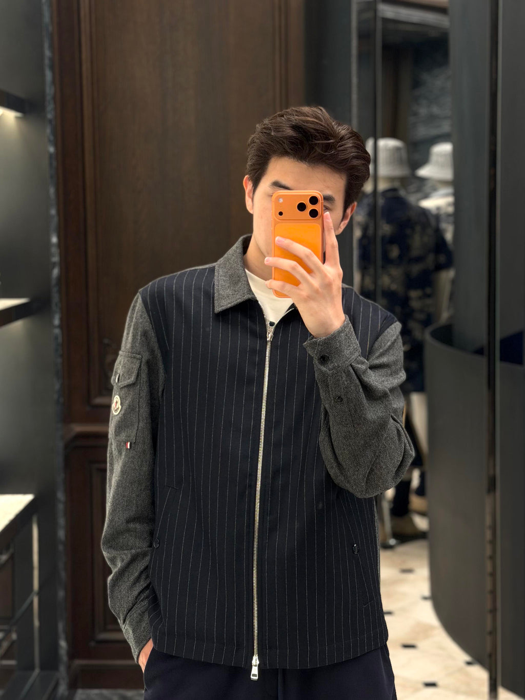 2026 New Model Mon Wool Plaid Zipper Jacket (AA667-B95)
