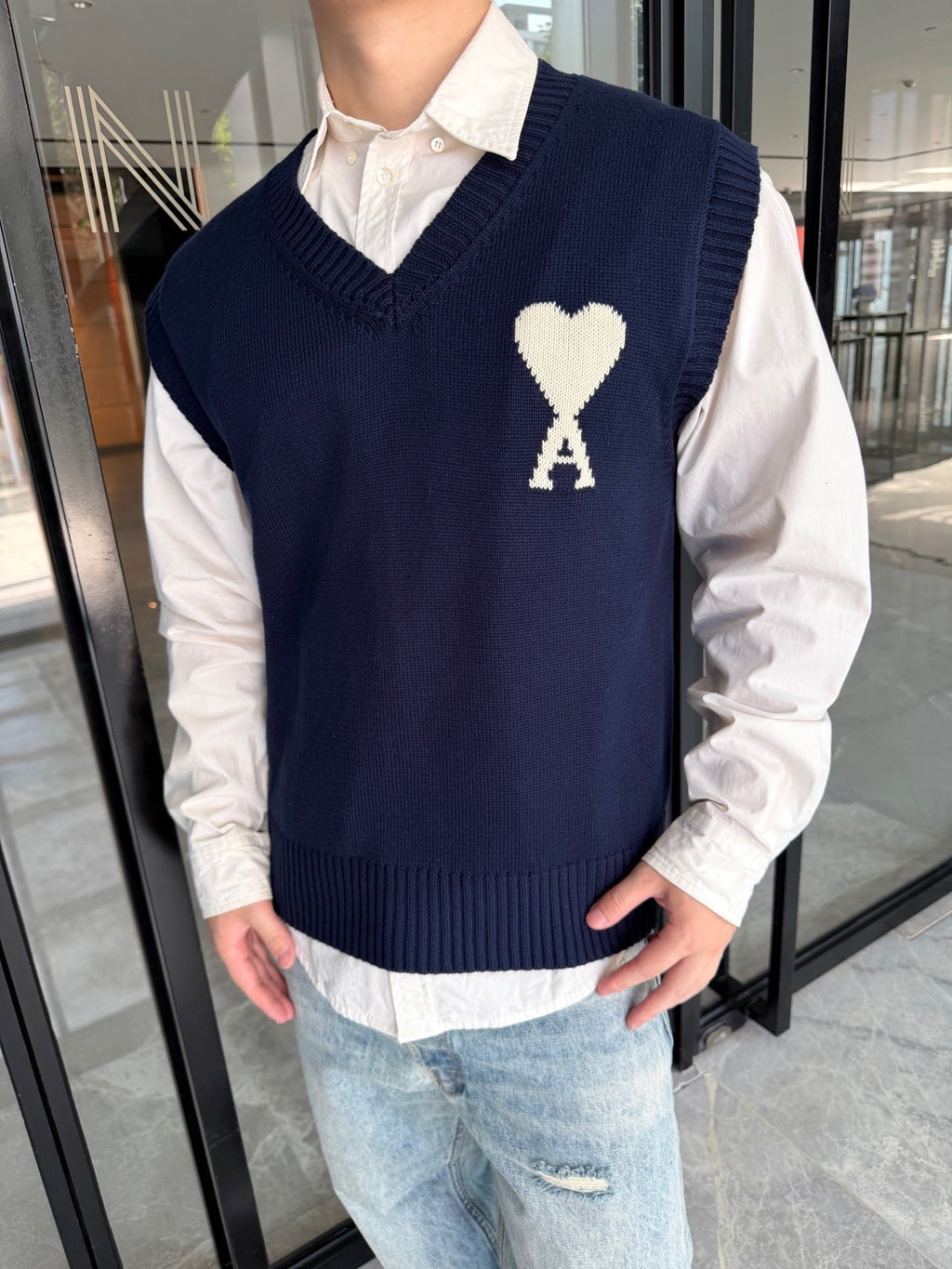 2026 New Model Heart A Heart Patterned Knitted Jacket (AA658-A75)