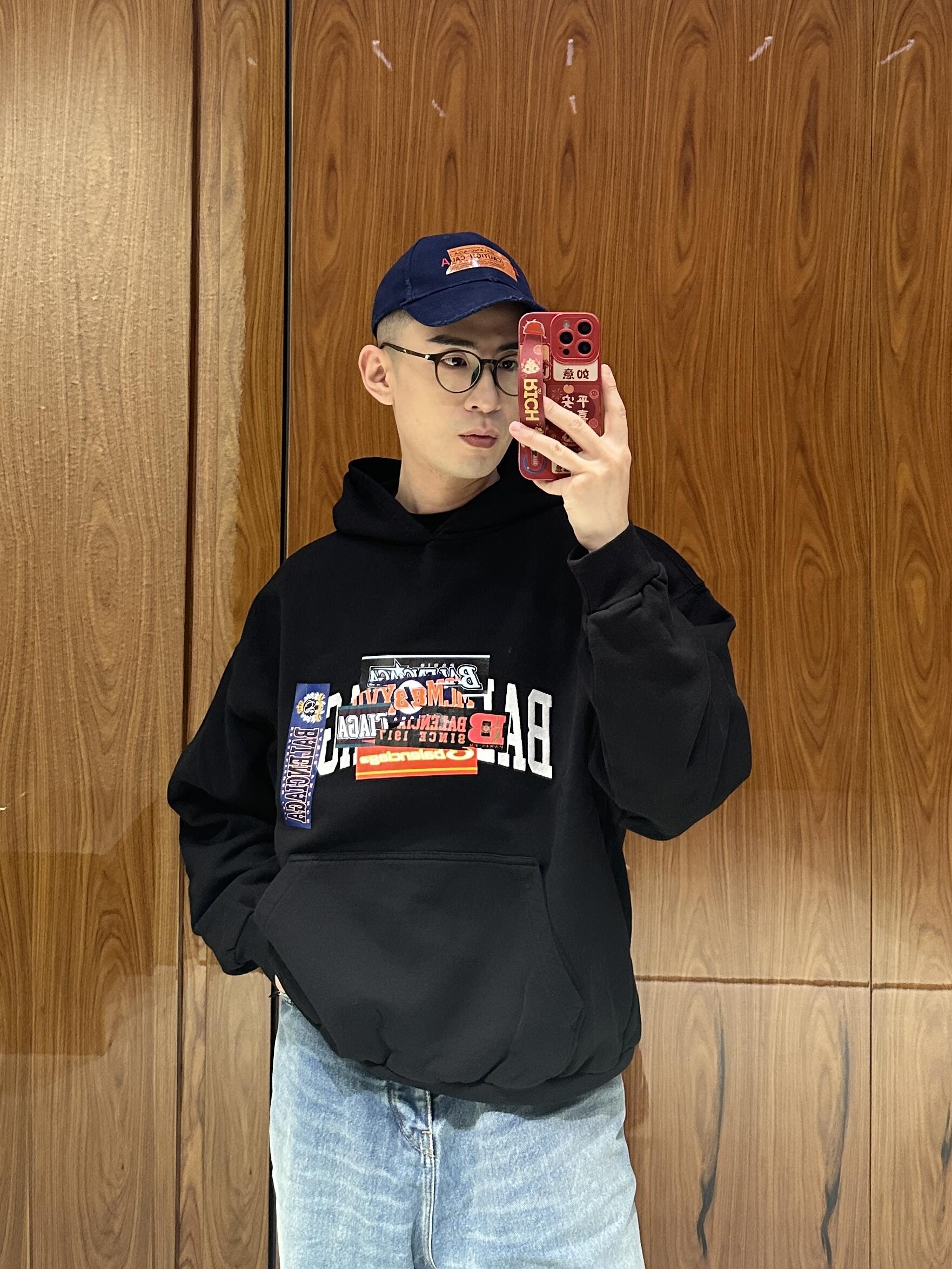 2026 New Model Balen Hooded Sweatshirt (AA681-B10)