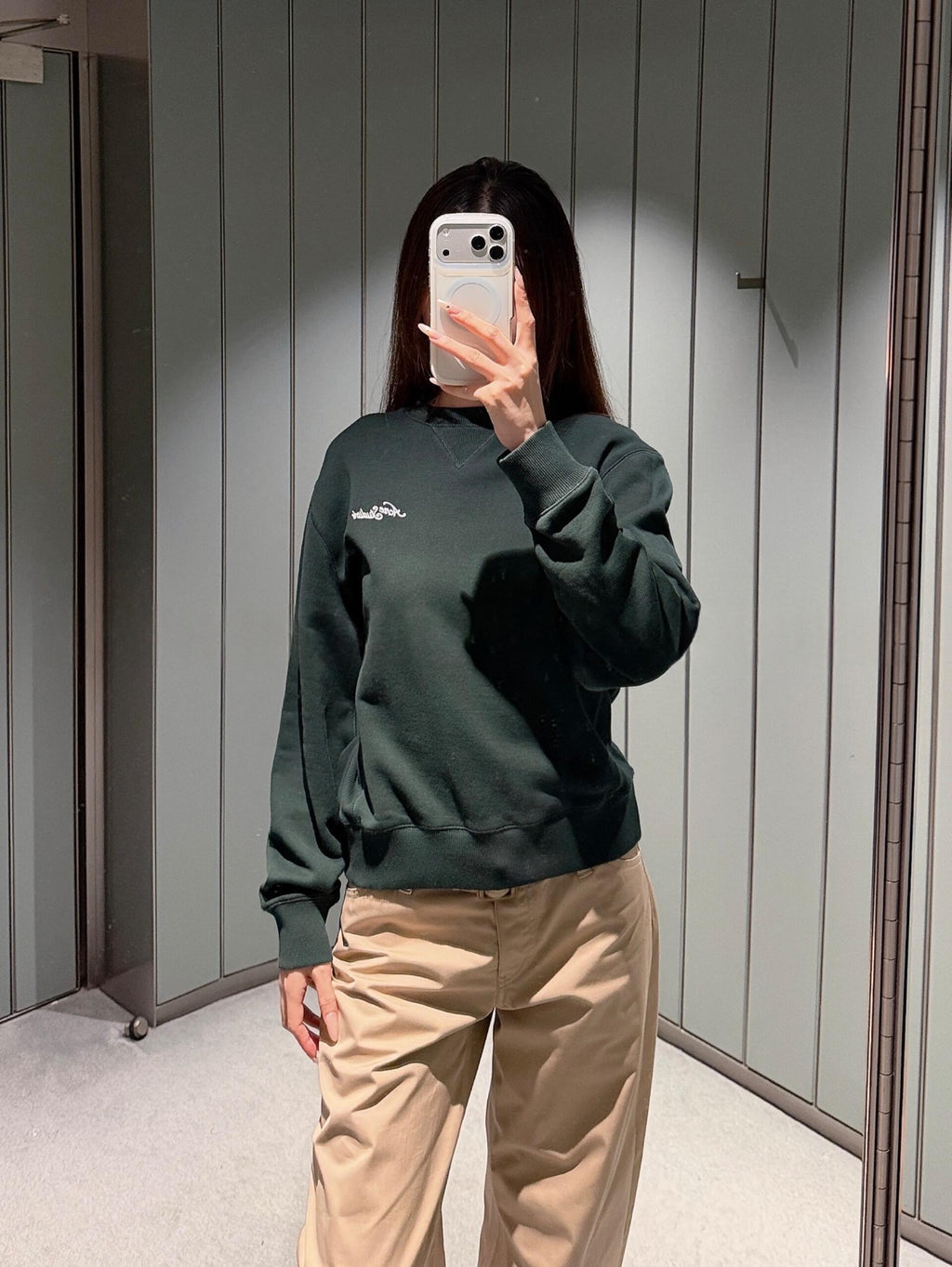 2026 Women's Acn Embroidered Logo Sweatshirt (EE447)