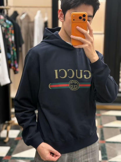 2026 New Model GU Printed Hooded Sweatshirt (AA686-B00)