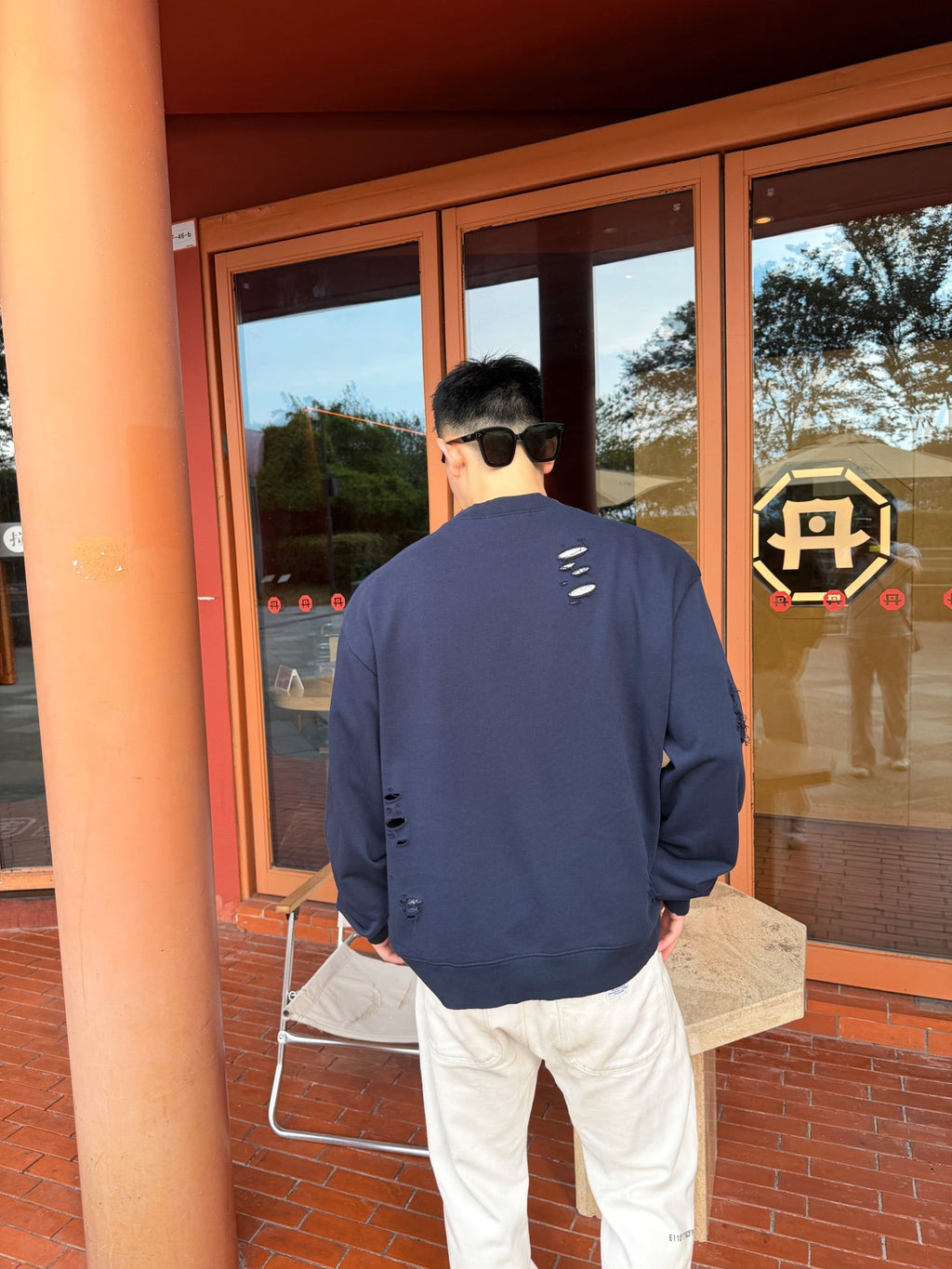 2026 New Model Acn Hole-Embossed Vintage Logo Sweatshirt (AA695-A90)