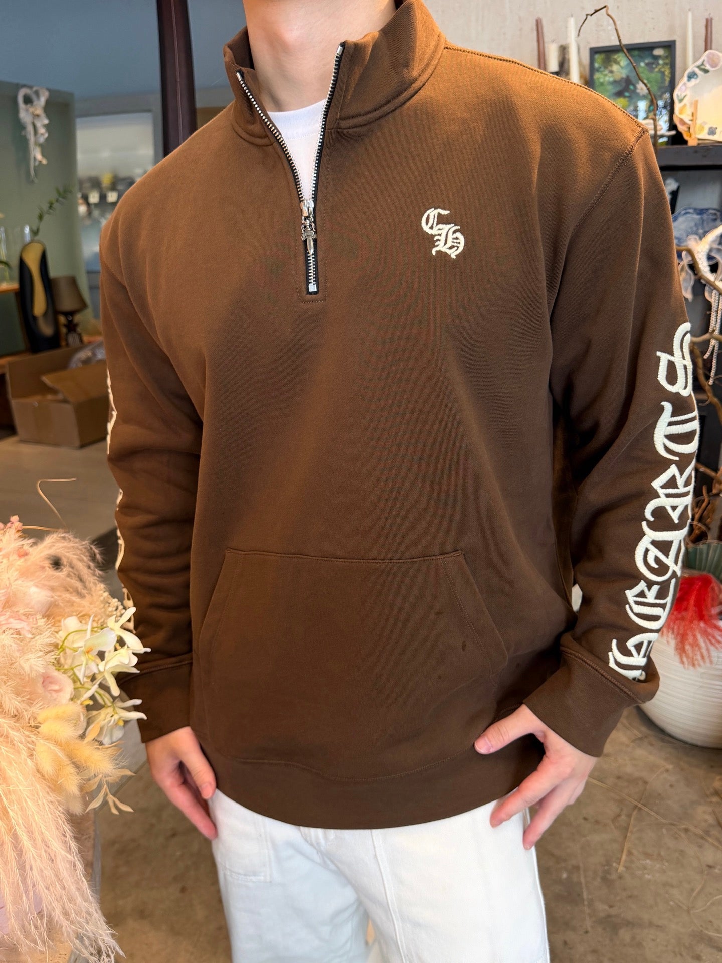 2026 New Model CH Embroidered Half-Zip Long-Sleeve (AA626-B35)