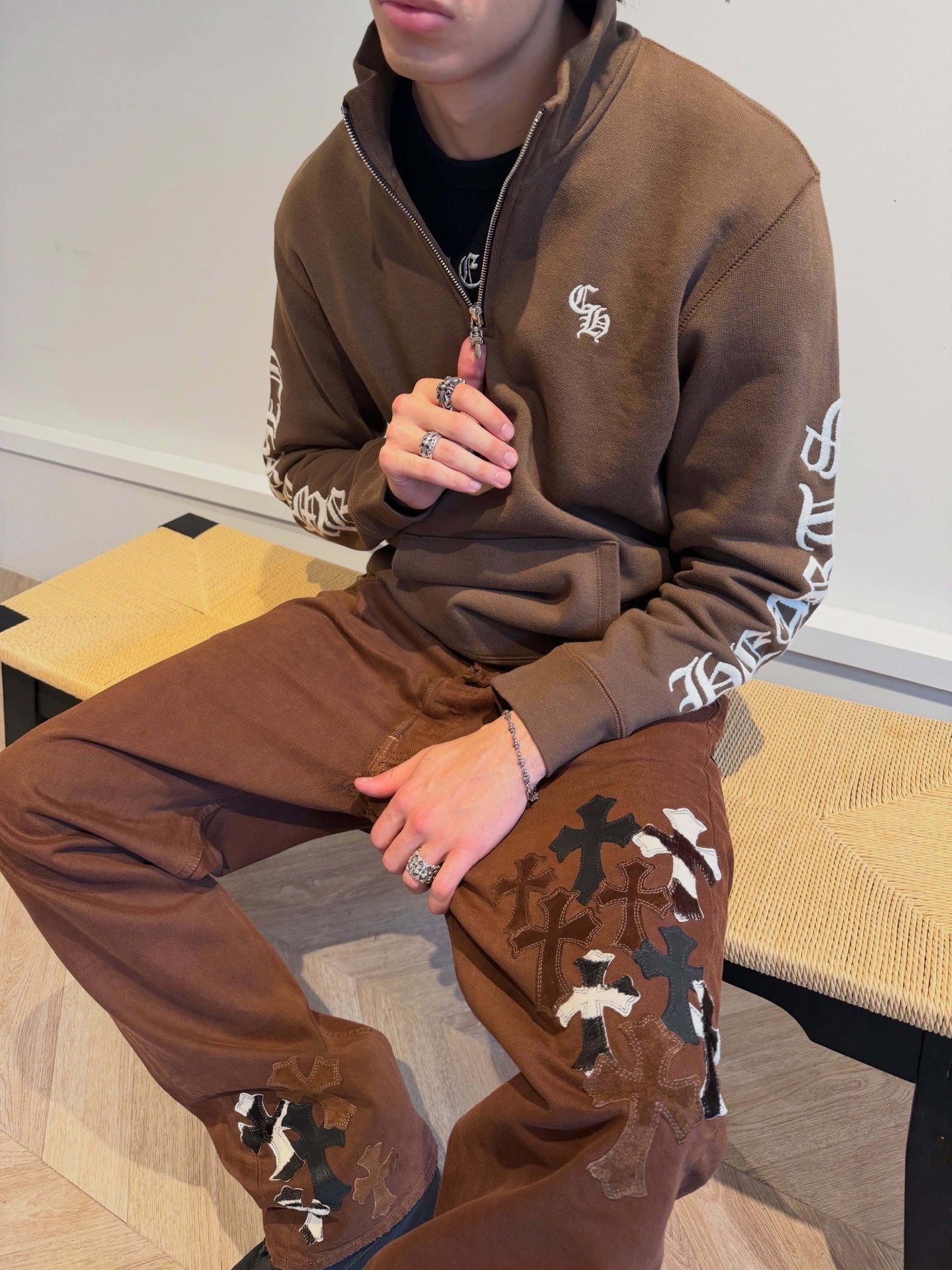 2026 New Model CH Embroidered Half-Zip Long-Sleeve (AA626-B35)