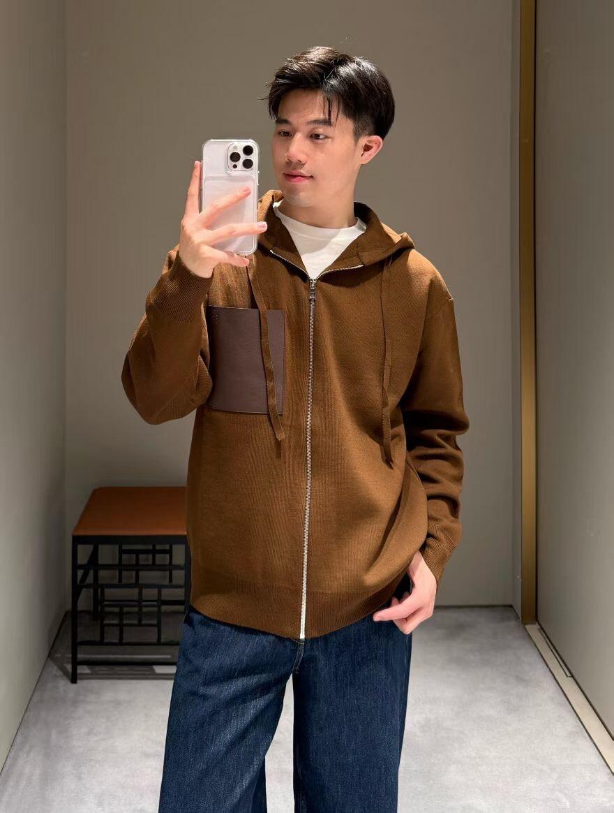2026 New Style Way Leather Zipper Pullover Coat (AA646-B75)