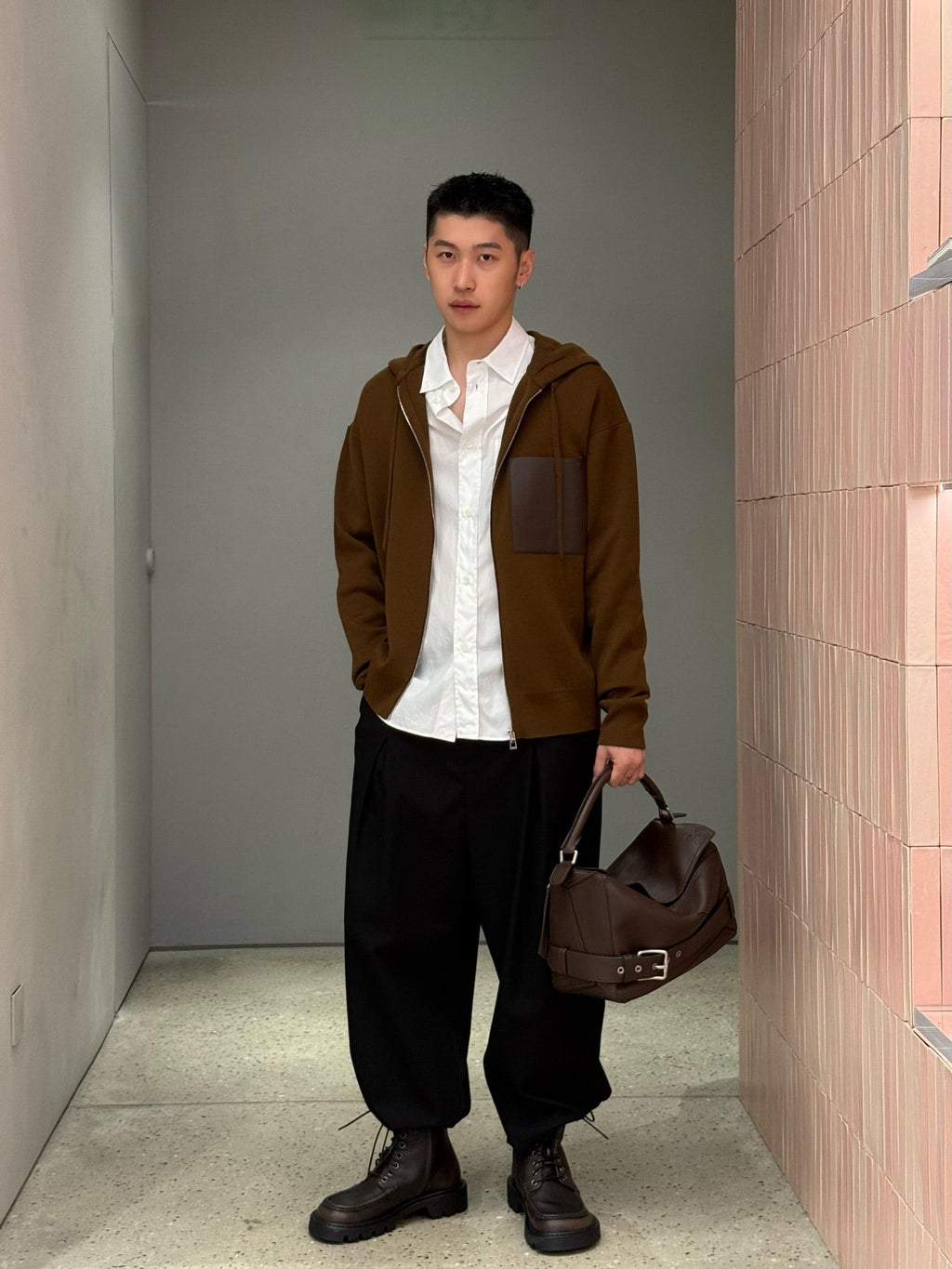 2026 New Style Way Leather Zipper Pullover Coat (AA646-B75)