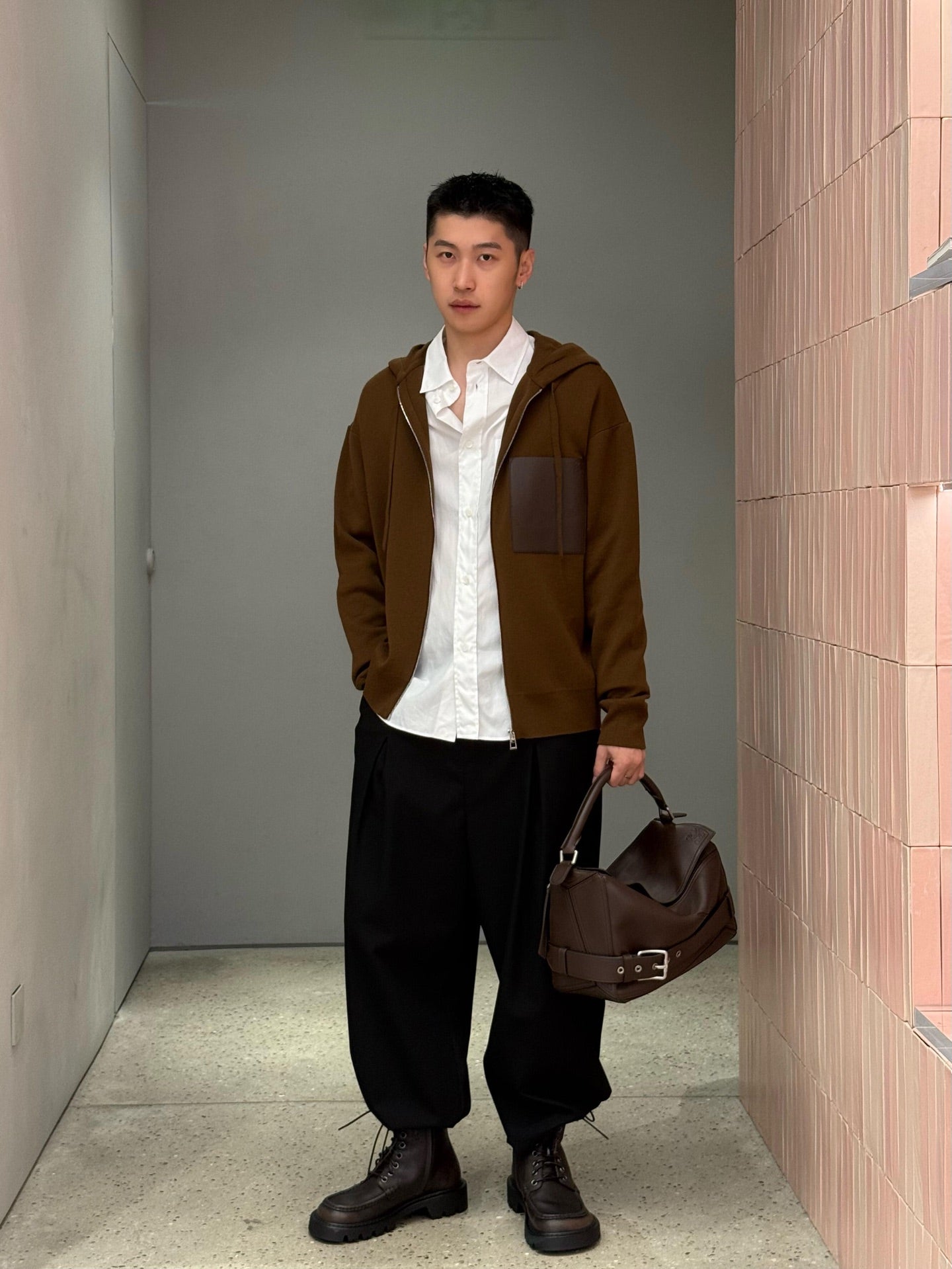2026 New Style Way Leather Zipper Pullover Coat (AA646-B75)