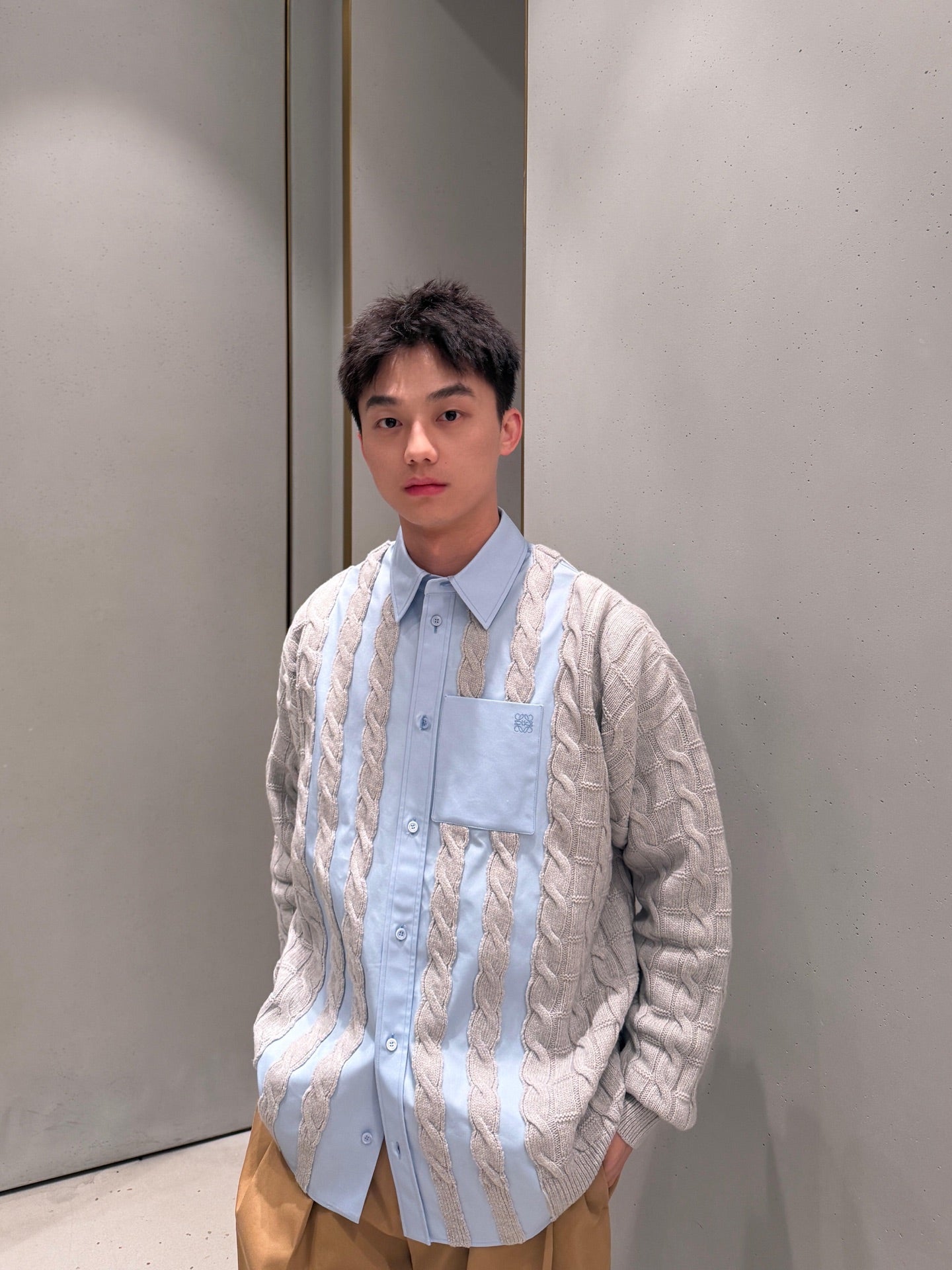 2026 New Style Way Embroidered Wool Blend Shirt (AA616-C15)
