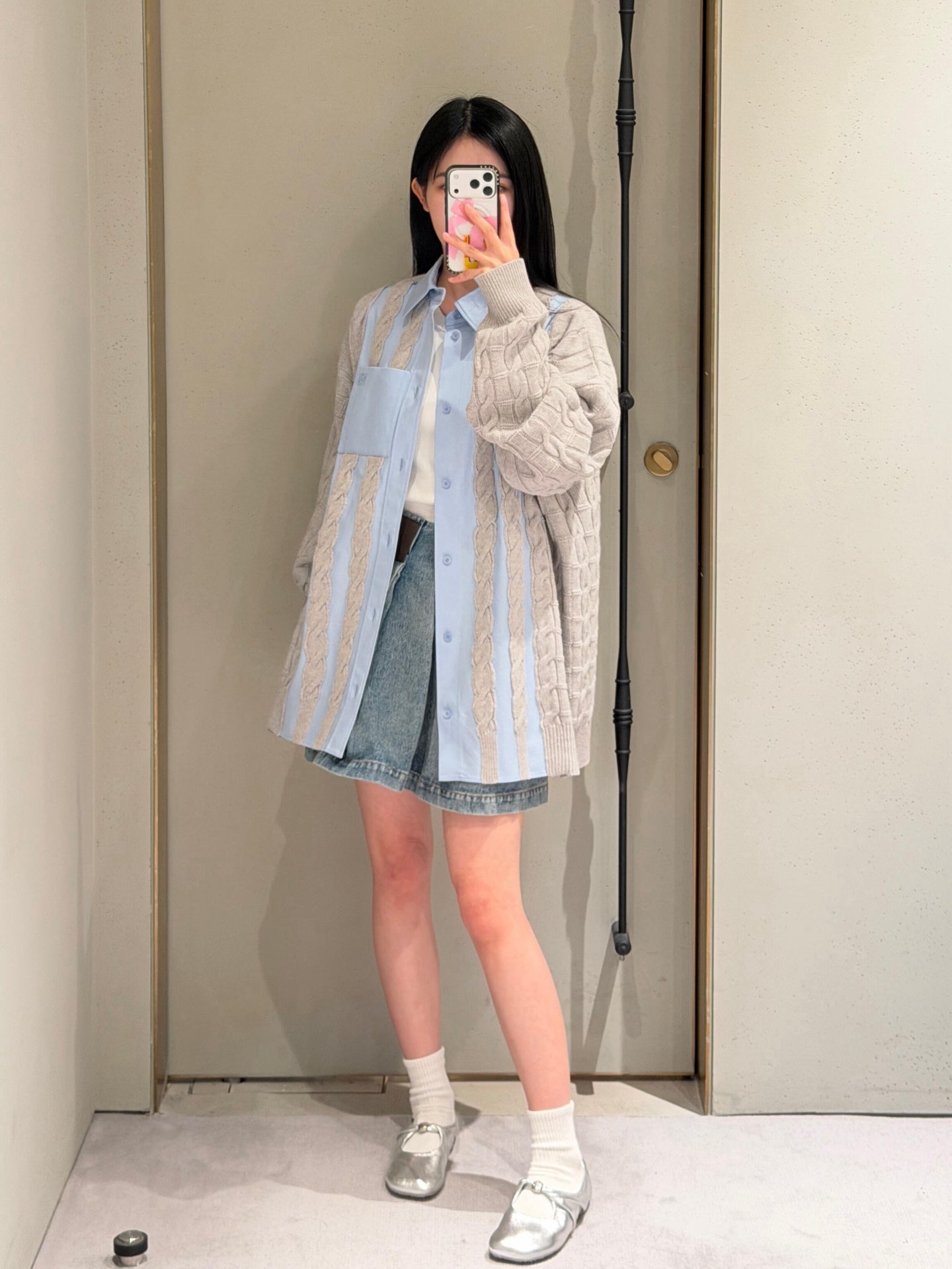 2026 Women's Way Embroidered Wool Blend Shirt (DD115)