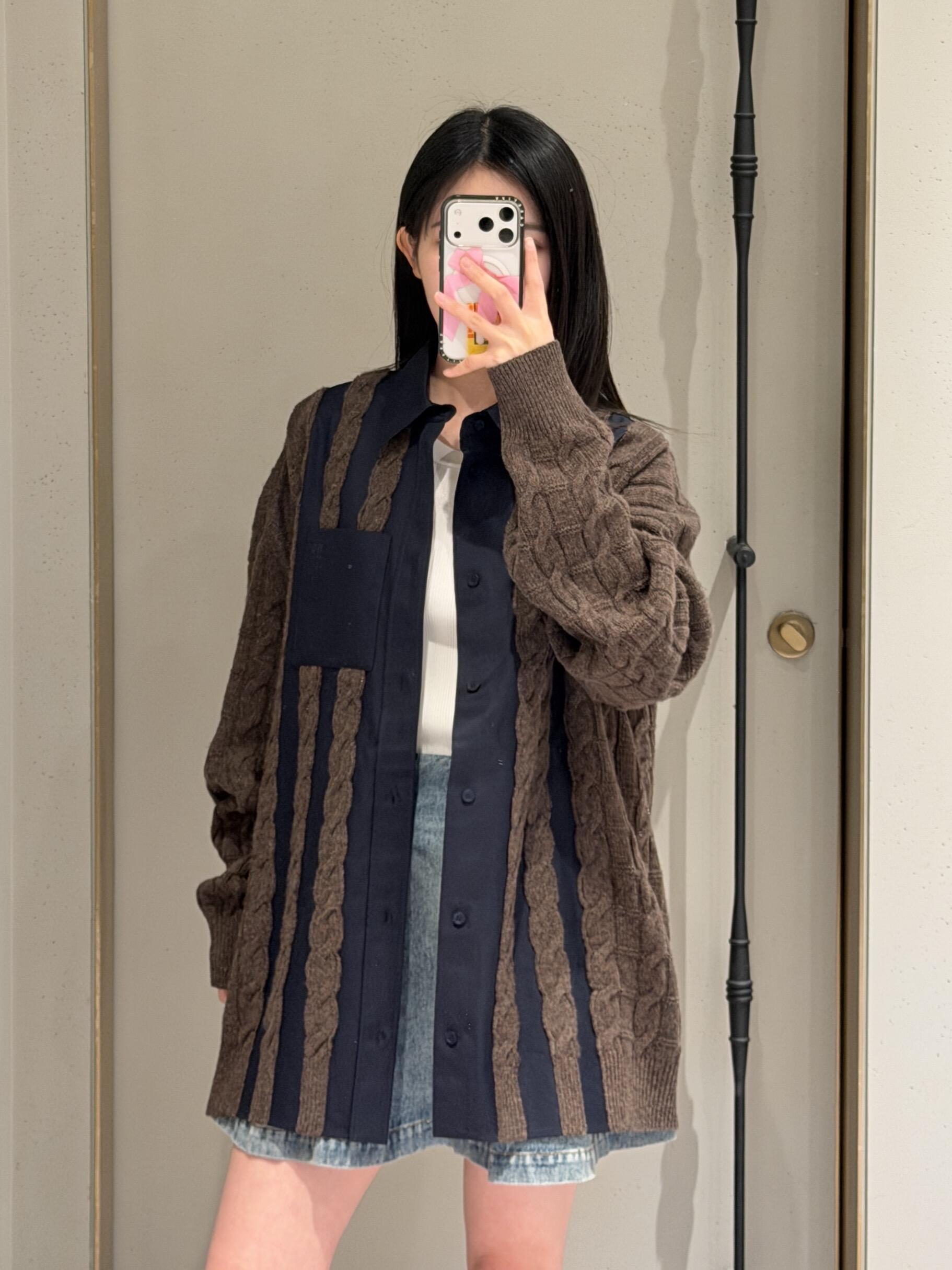 2026 Women's Way Embroidered Wool Blend Shirt (DD115)