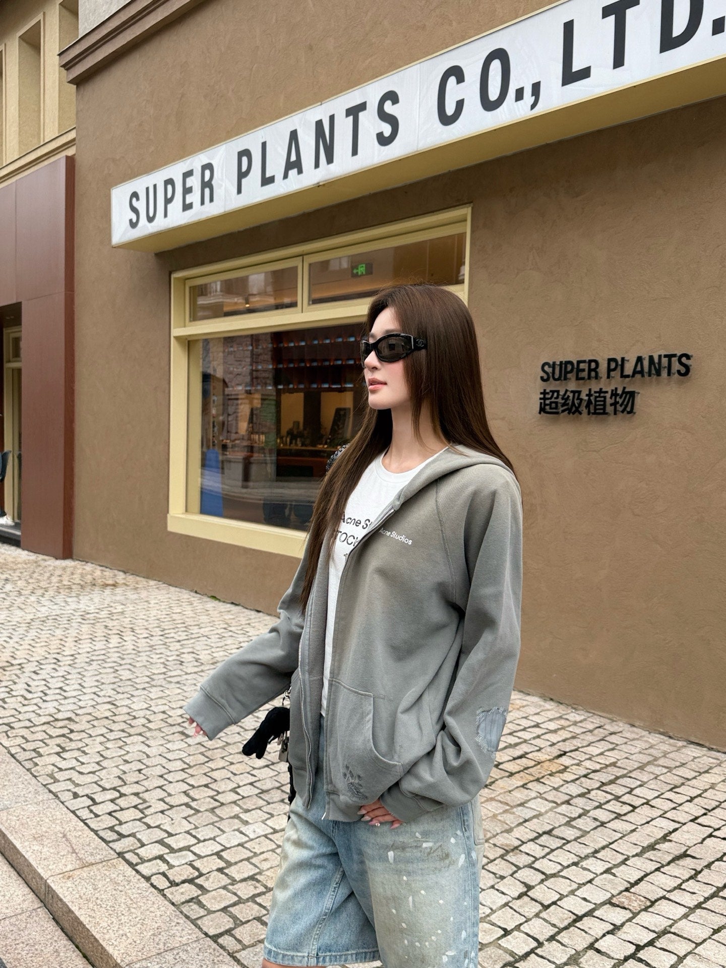 2026 Women's Acn Printed Weathered Logo Hooded Coat (FF782)