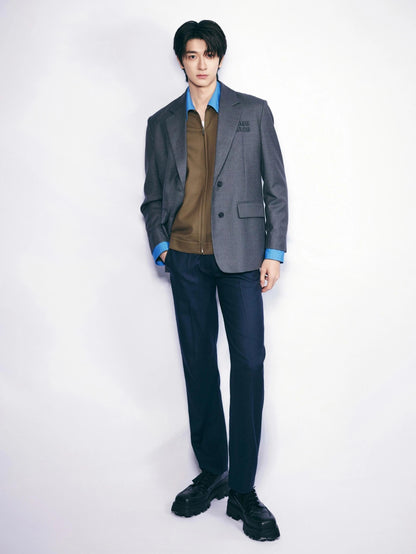 2026 New Model MM Logo Single Button Wool Suit (BB892-D40)