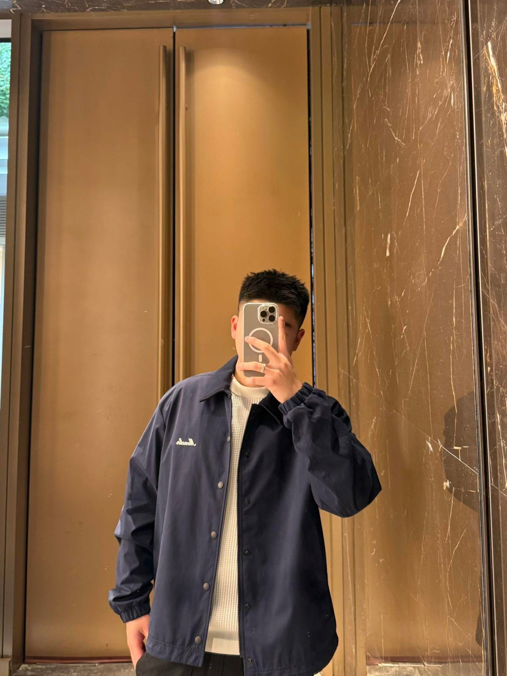 2026 New Model Mon Embroidered Logo Coat (AA625-B85)