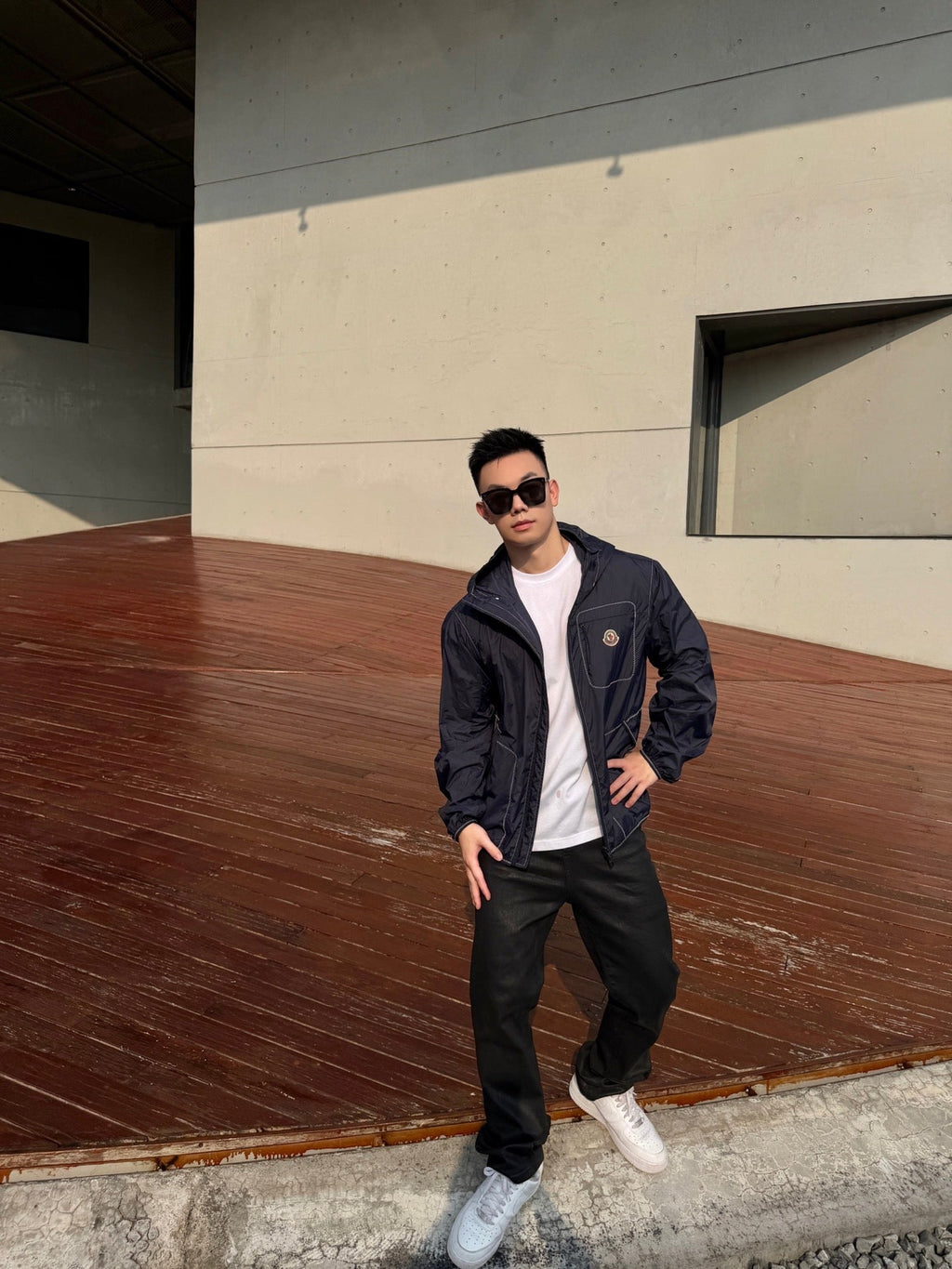 2026 New Model Mon Logo Color-Contrasting Stitch Jacket (AA669-B90)