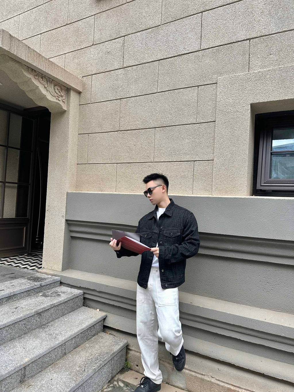 2026 New FF Full Print Denim Jacket (BB712-C10)
