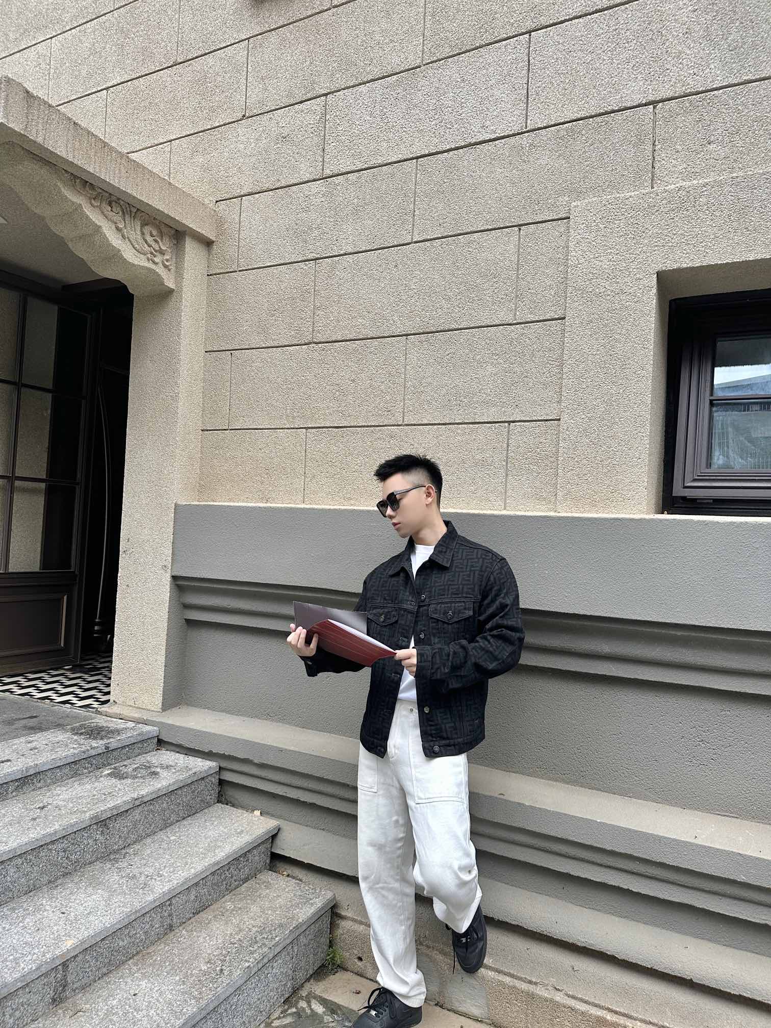 2026 New FF Full Print Denim Jacket (BB712-C10)