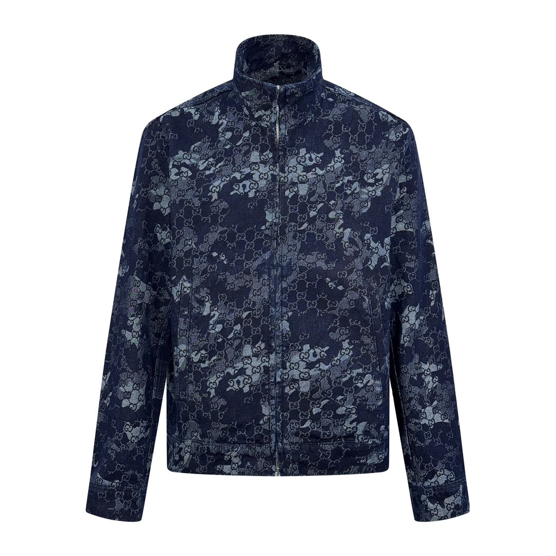 2026 New GU All-Over Jacquard Denim Jacket (BB707-B85)