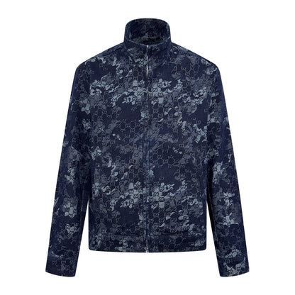 2026 New GU All-Over Jacquard Denim Jacket (BB707-B85)