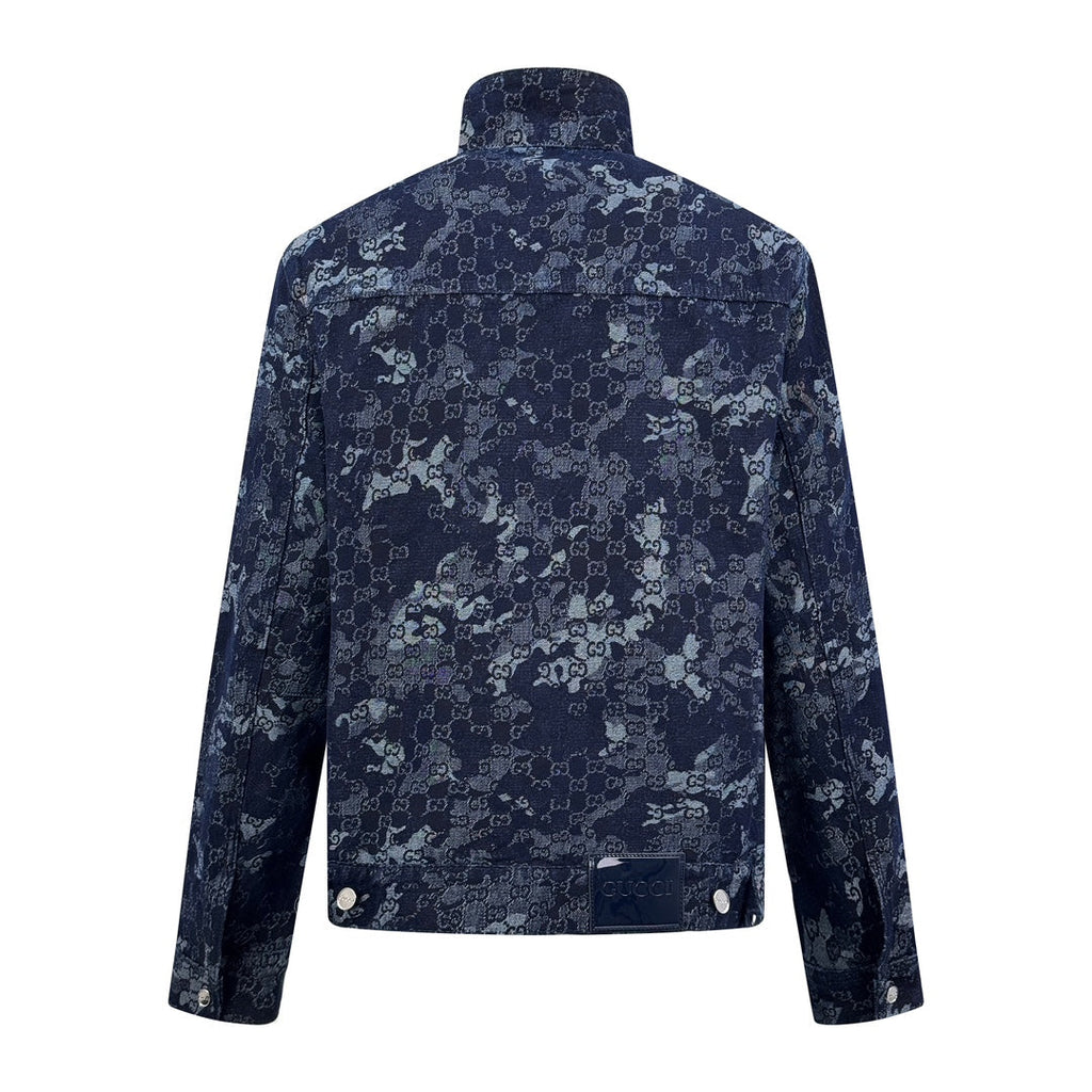 2026 New GU All-Over Jacquard Denim Jacket (BB707-B85)