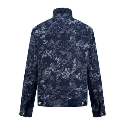 2026 New GU All-Over Jacquard Denim Jacket (BB707-B85)